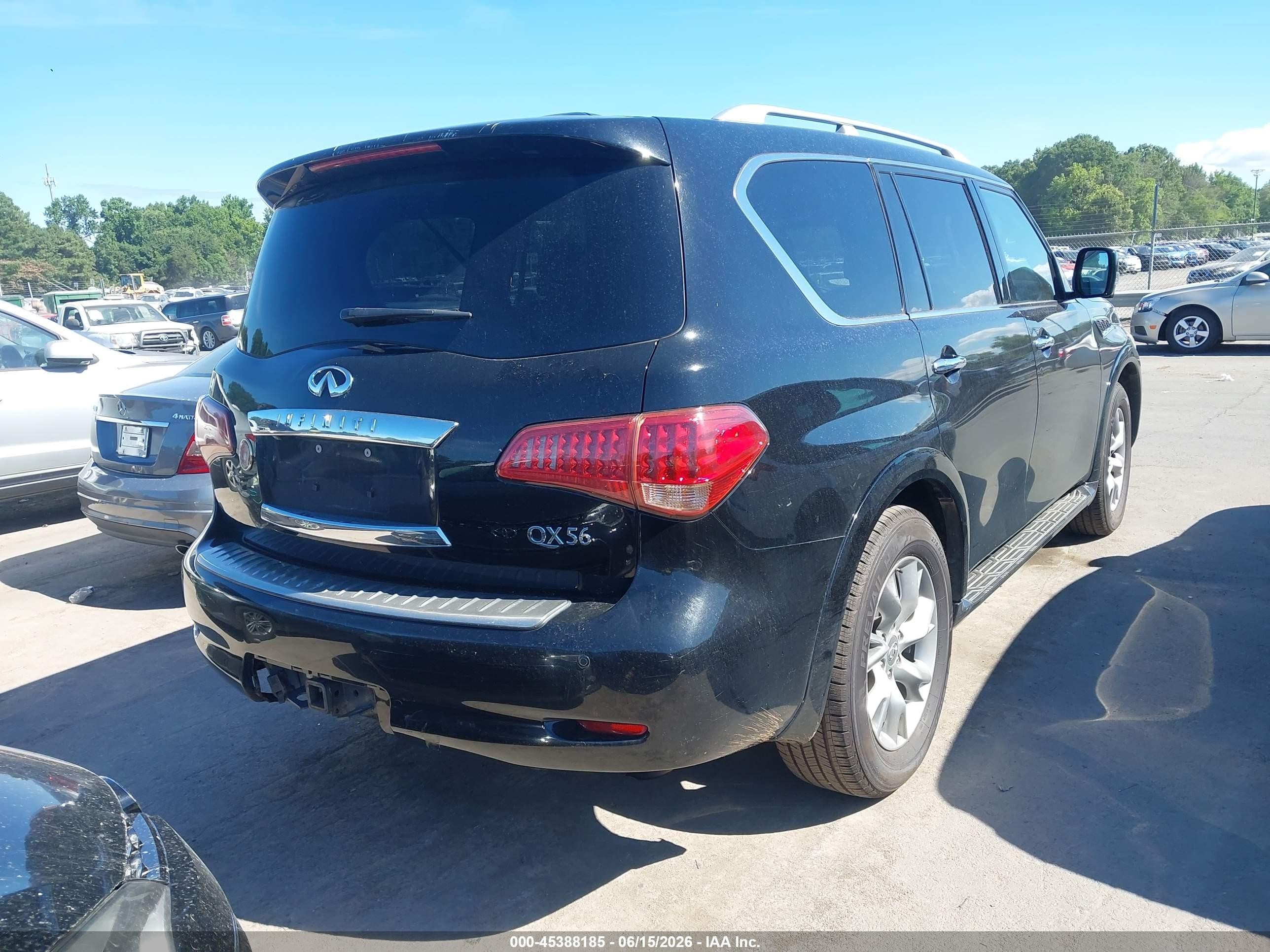 2012 Infiniti Qx56   Black vin: JN8AZ2NF9C9519328