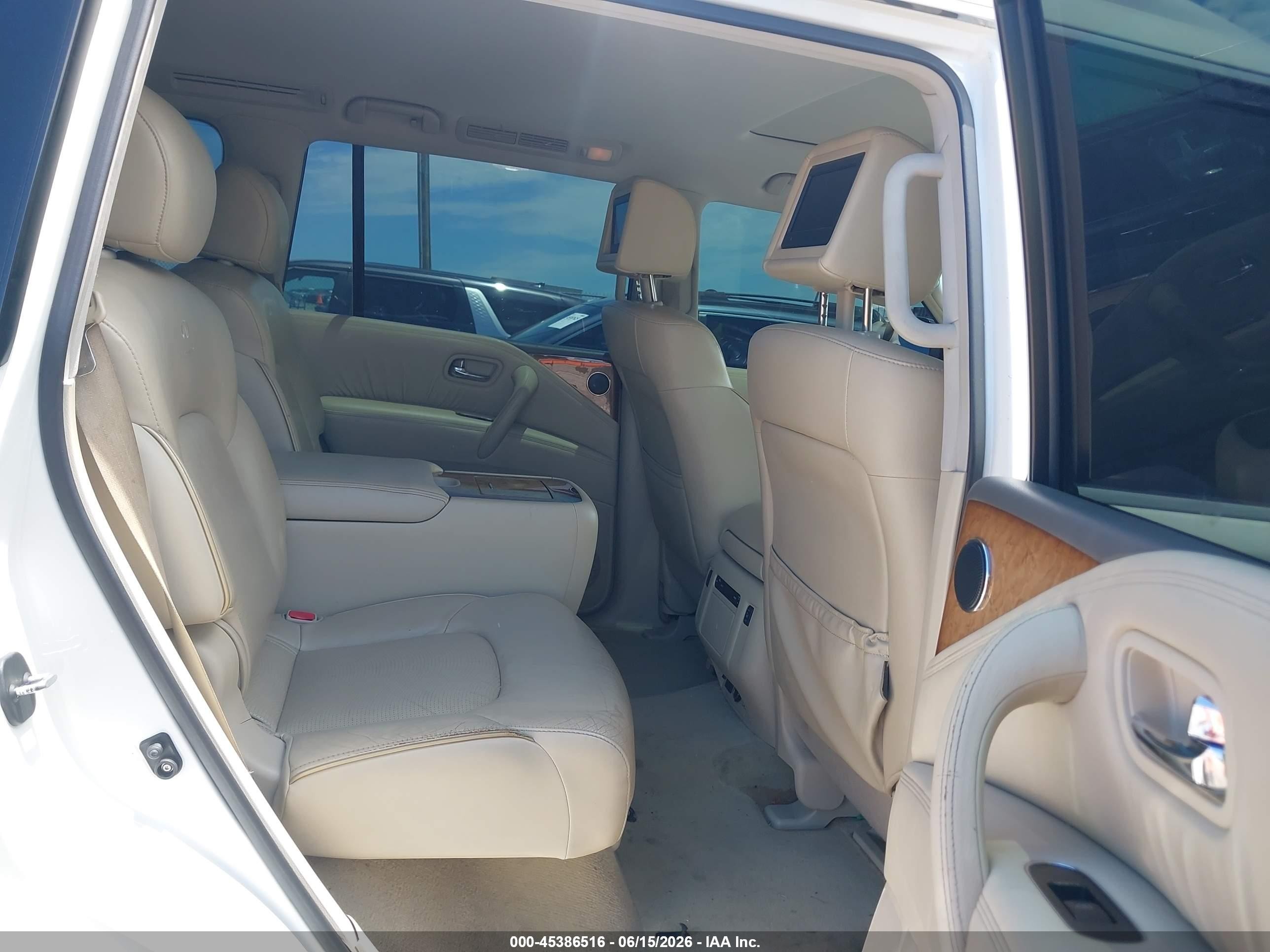 2012 Infiniti Qx56   White vin: JN8AZ2NF9C9519488