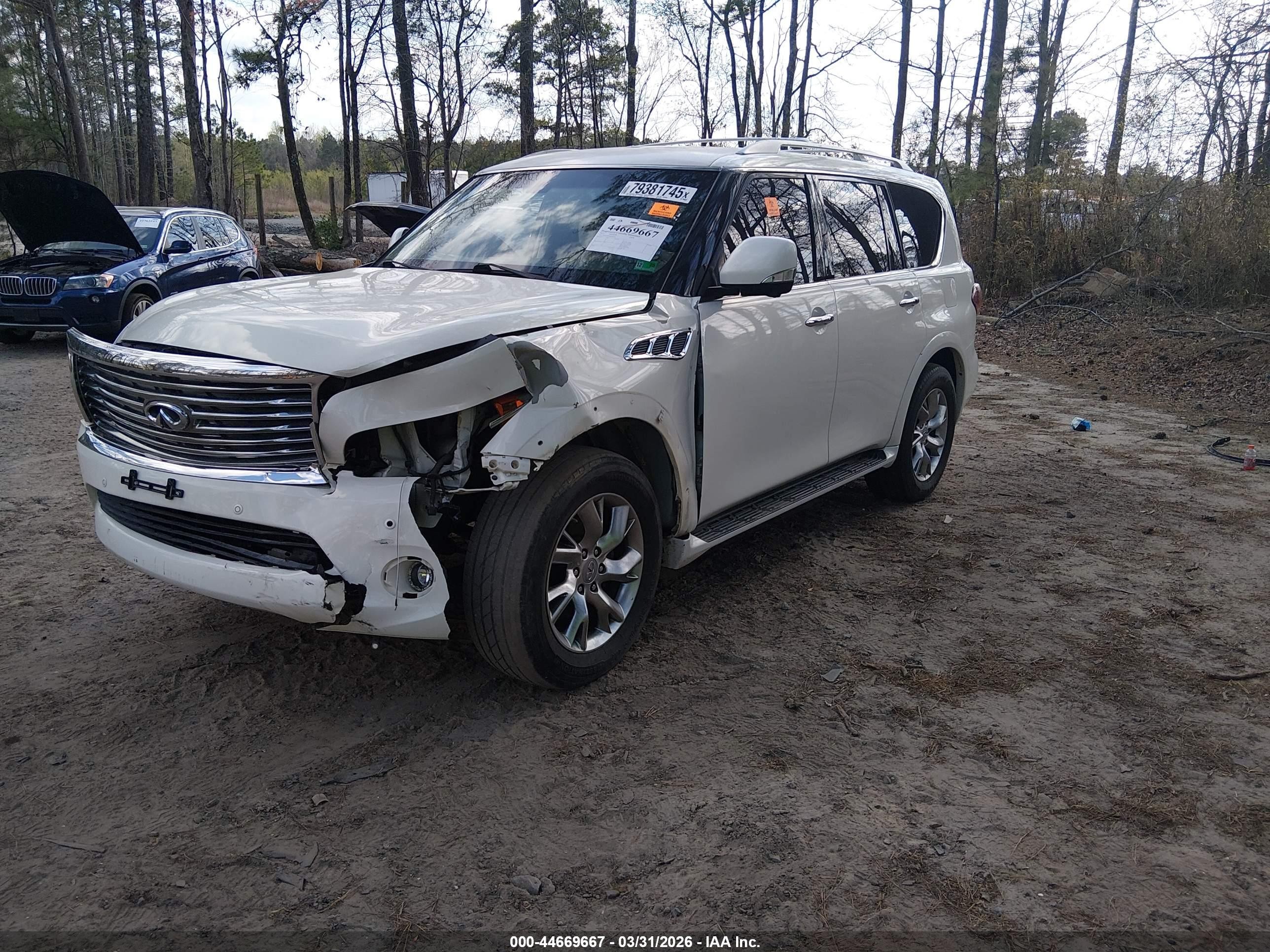 2013 Infiniti Qx56   Белый vin: JN8AZ2NF9D9550578