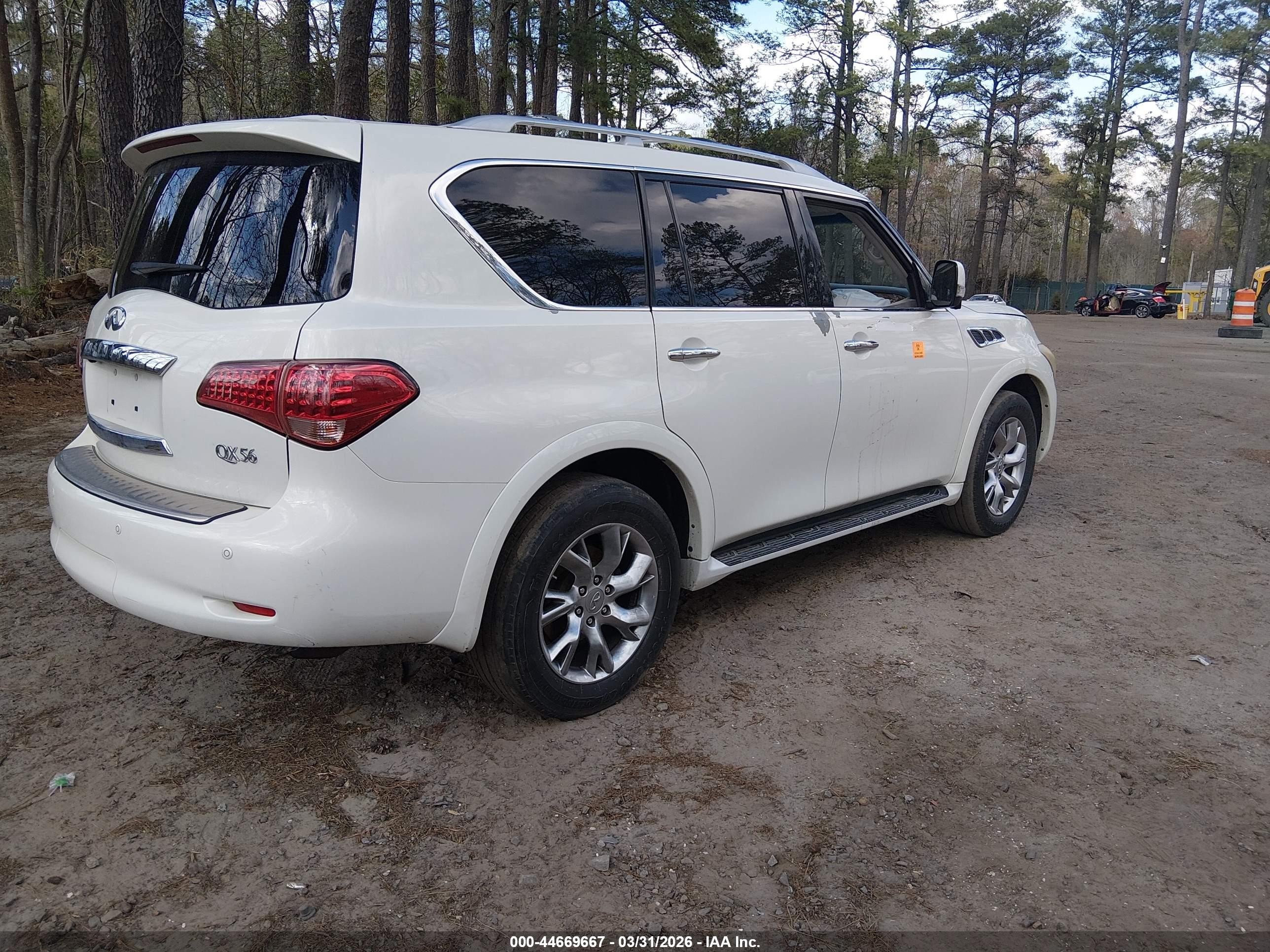 2013 Infiniti Qx56   Белый vin: JN8AZ2NF9D9550578