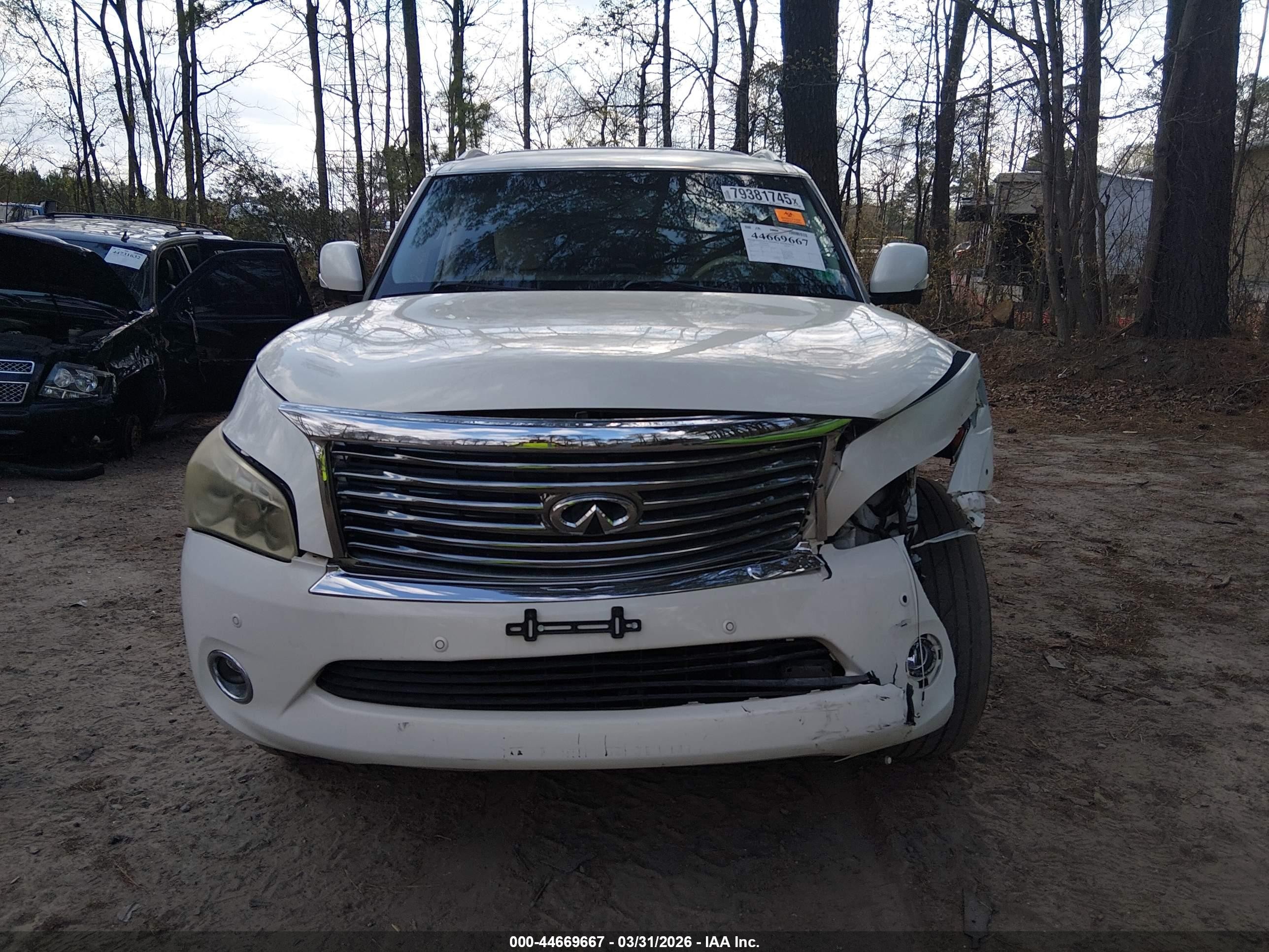2013 Infiniti Qx56   Белый vin: JN8AZ2NF9D9550578