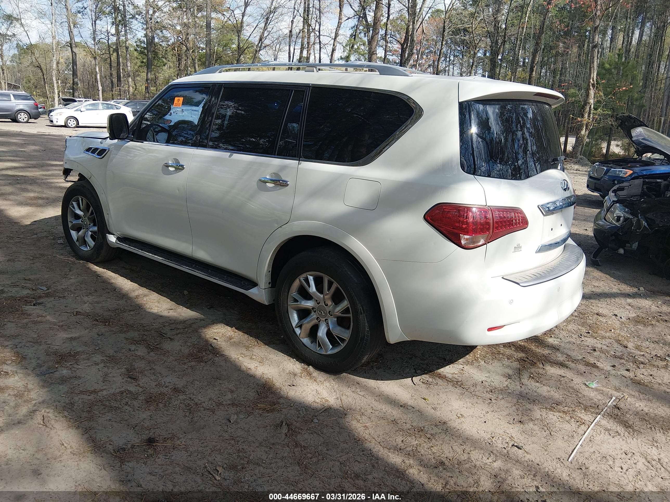 2013 Infiniti Qx56   Белый vin: JN8AZ2NF9D9550578