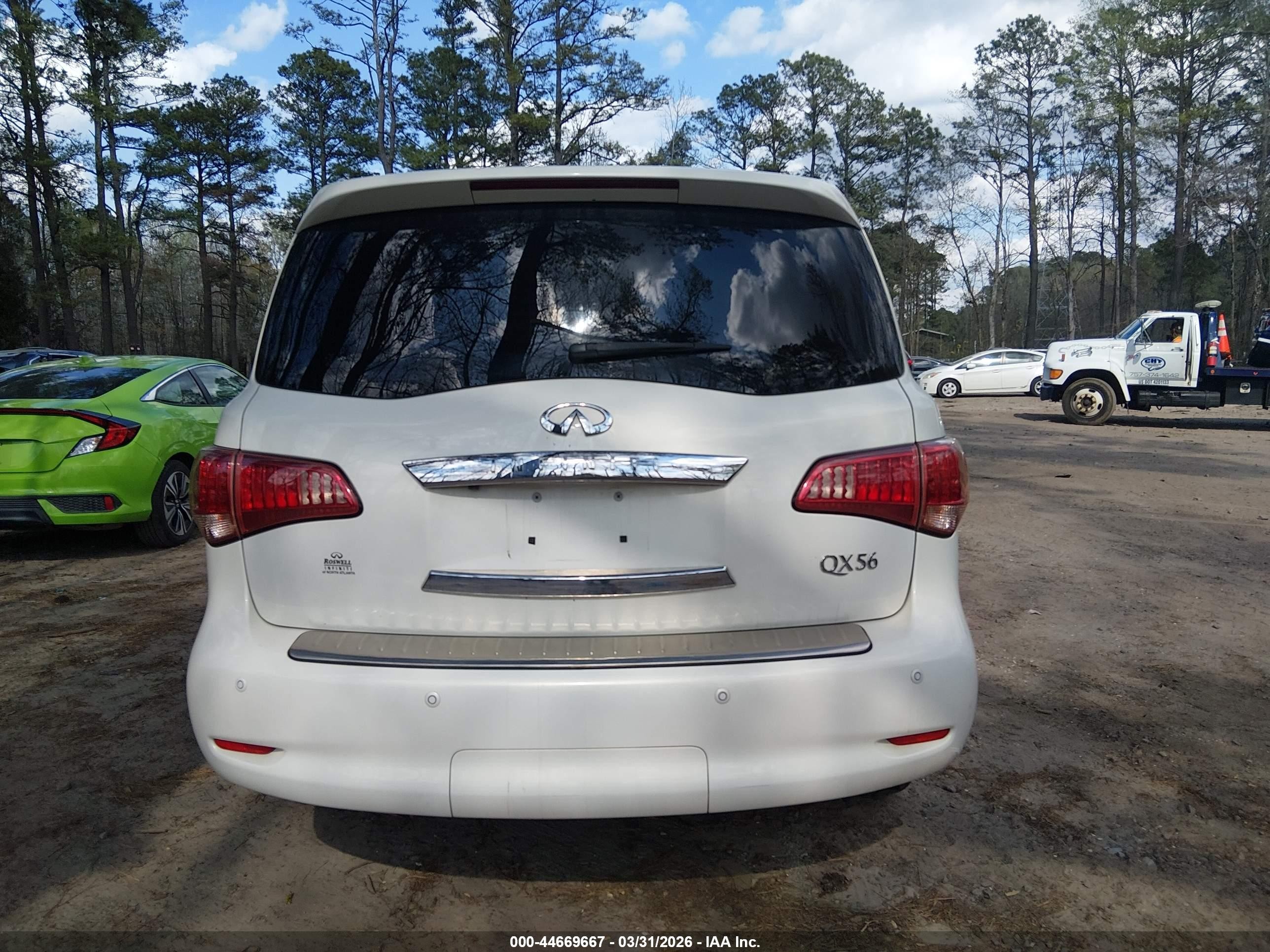 2013 Infiniti Qx56   Белый vin: JN8AZ2NF9D9550578