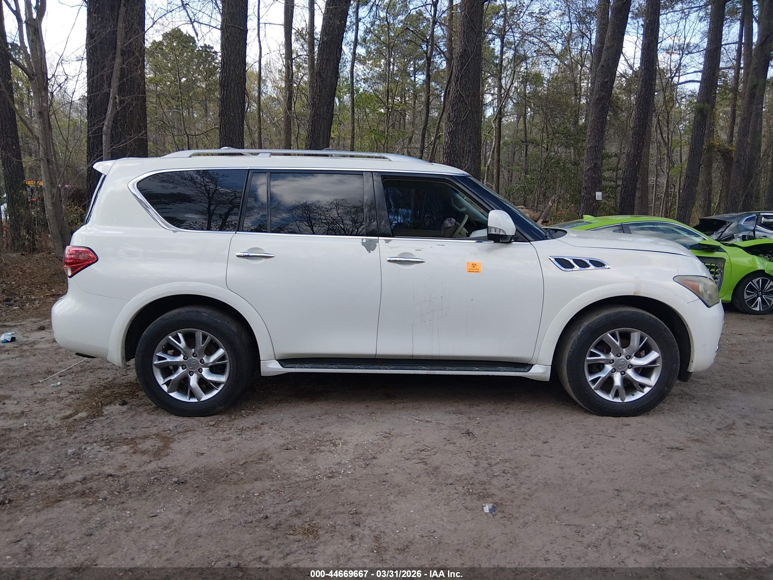 2013 Infiniti Qx56   Белый vin: JN8AZ2NF9D9550578