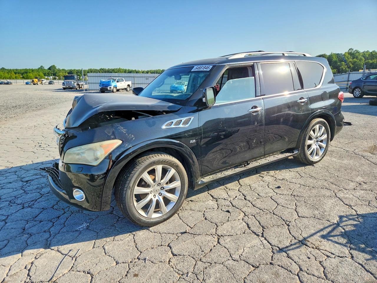 2014 Infiniti Qx80 Base Black vin: JN8AZ2NF9E9552672