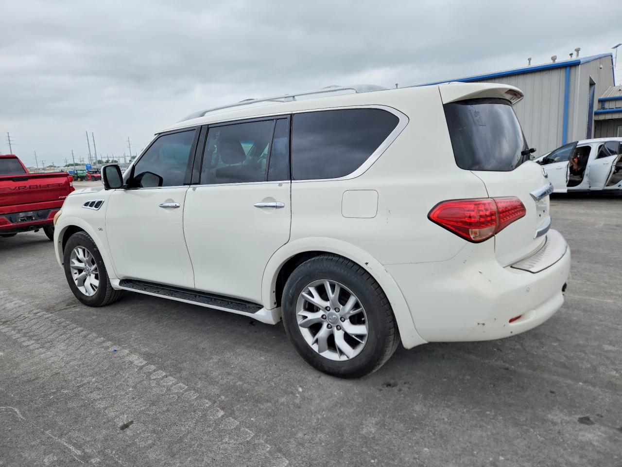 2014 Infiniti Qx80 Base White vin: JN8AZ2NF9E9552915