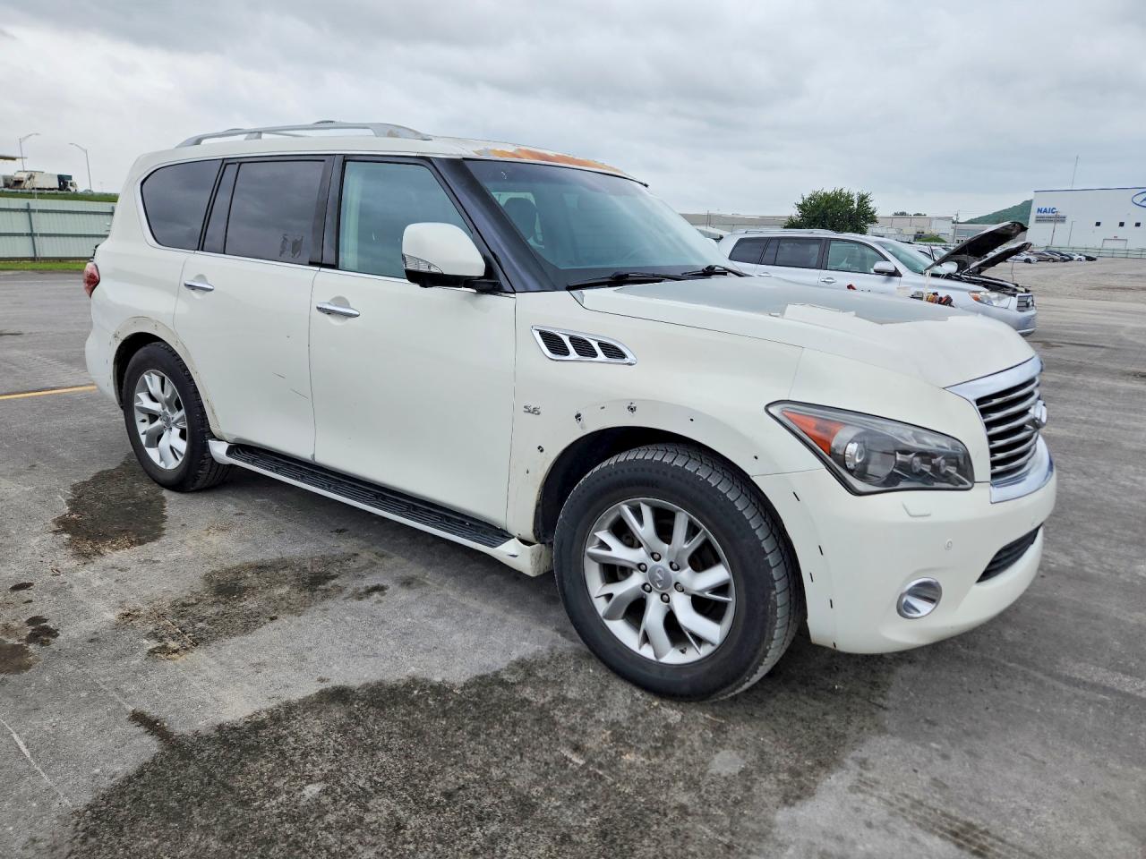2014 Infiniti Qx80 Base White vin: JN8AZ2NF9E9552915