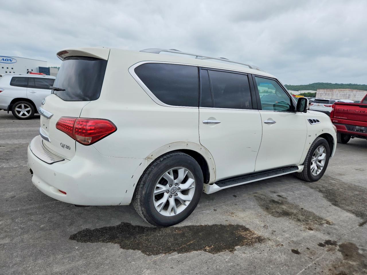 2014 Infiniti Qx80 Base White vin: JN8AZ2NF9E9552915
