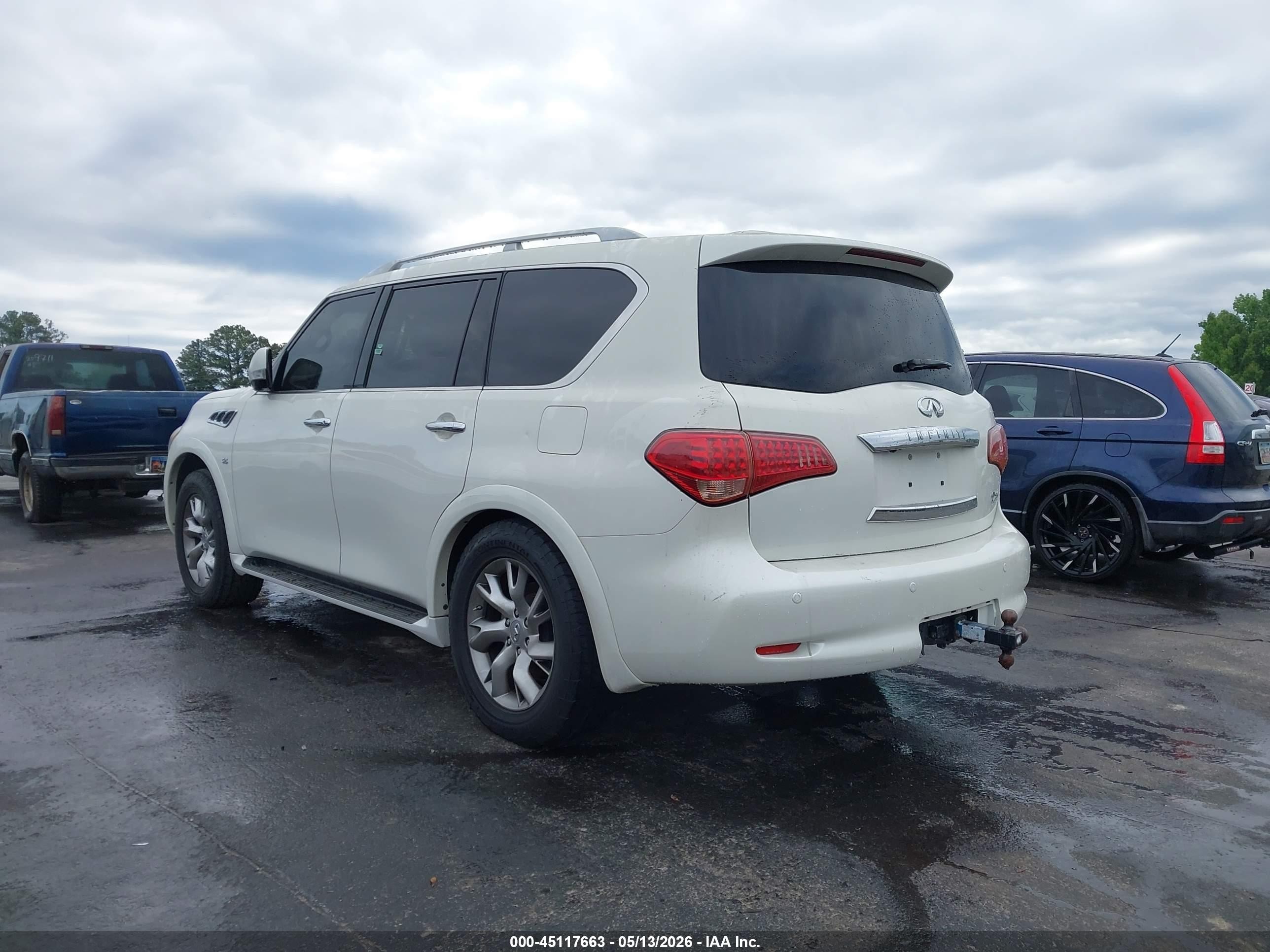 2014 Infiniti Qx80   Белый vin: JN8AZ2NF9E9553448