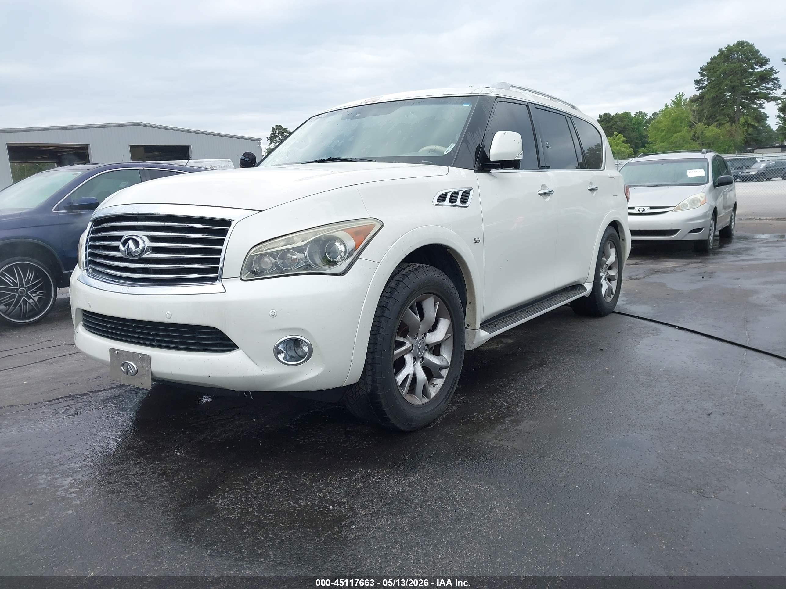 2014 Infiniti Qx80   Белый vin: JN8AZ2NF9E9553448