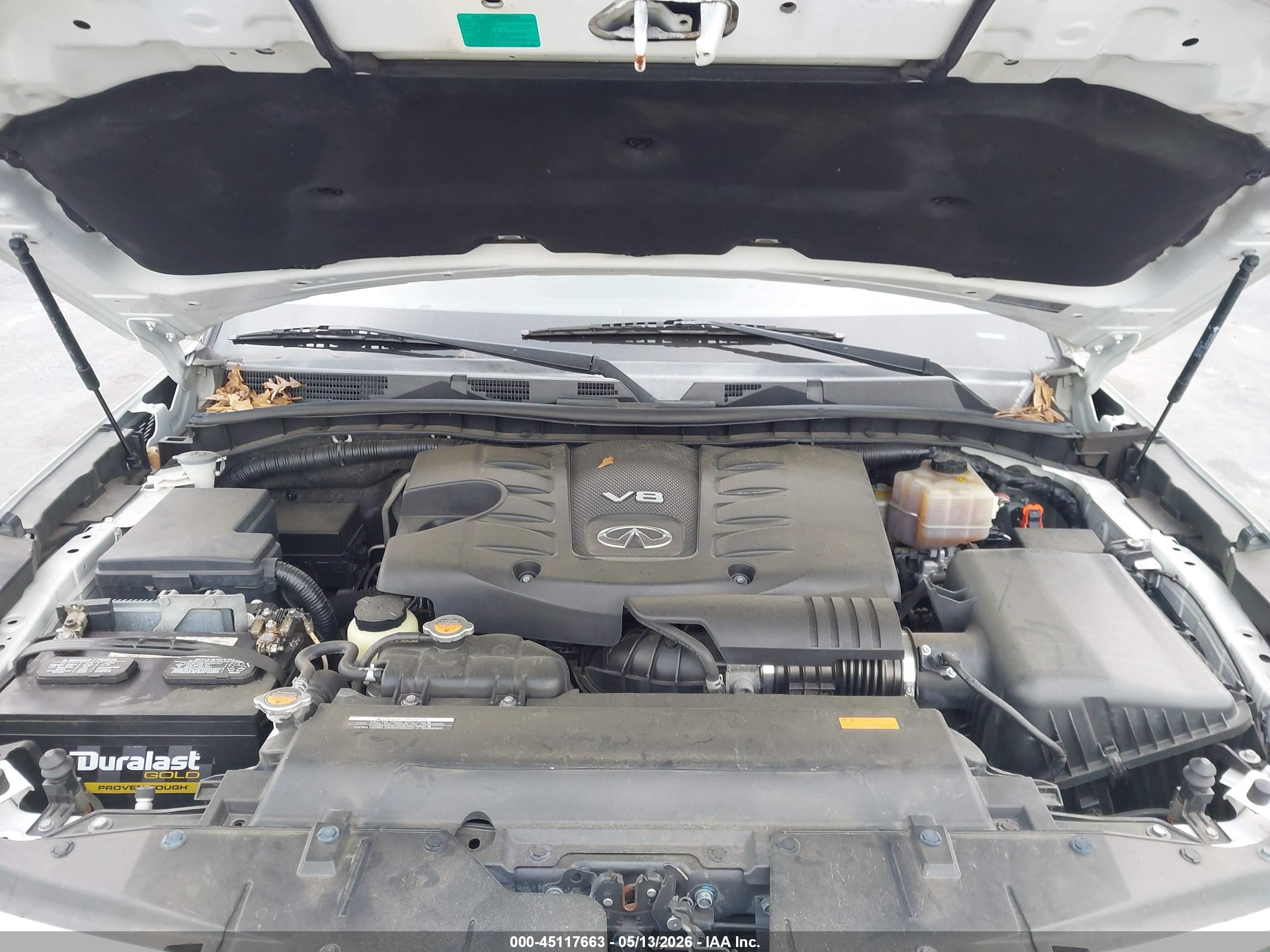 2014 Infiniti Qx80   Белый vin: JN8AZ2NF9E9553448