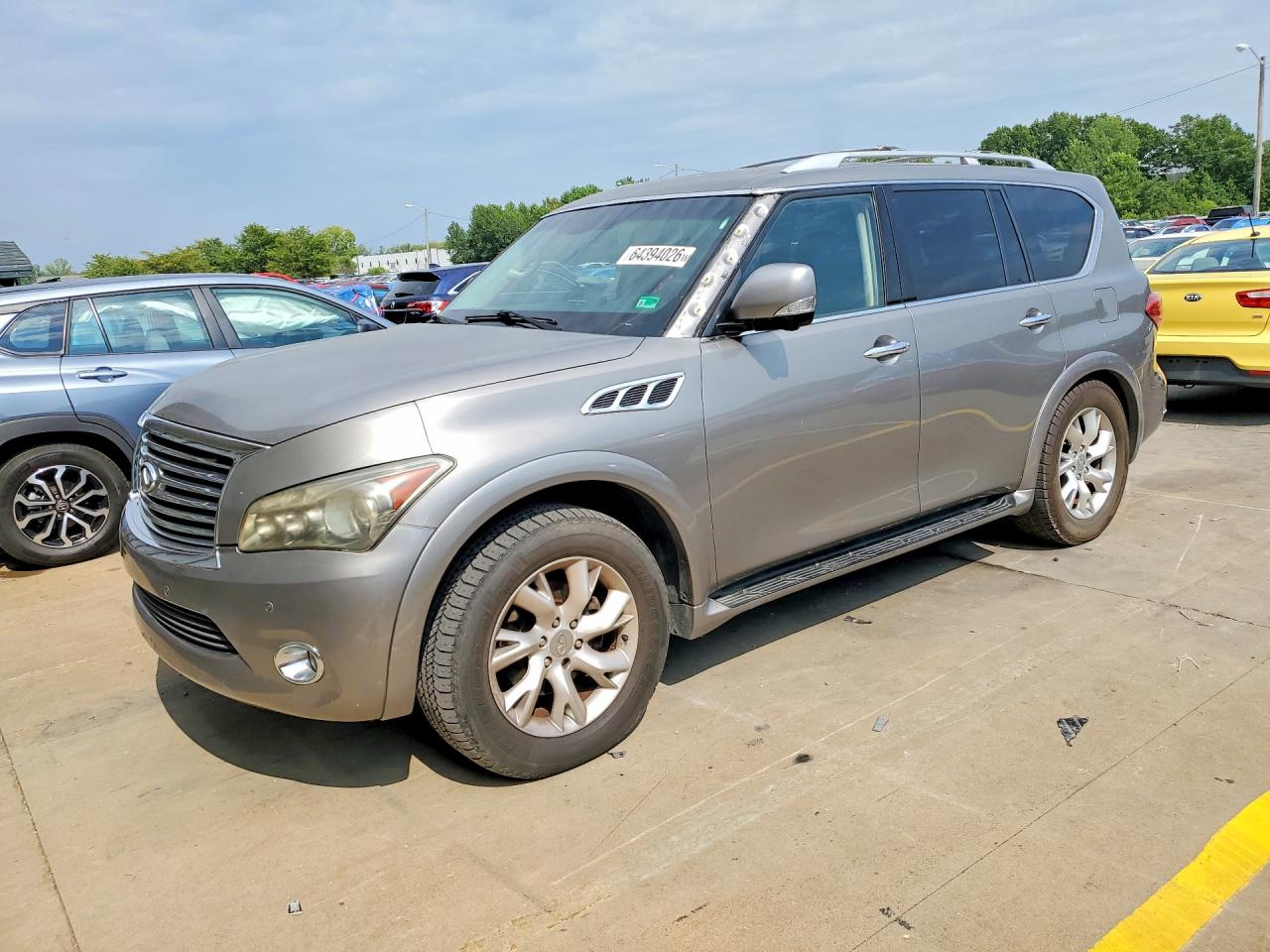 2014 Infiniti Qx80 Base Gray vin: JN8AZ2NF9E9553630