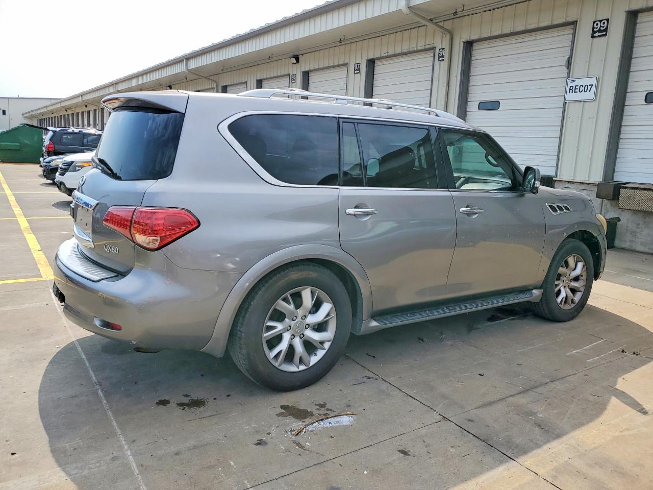 2014 Infiniti Qx80 Base Gray vin: JN8AZ2NF9E9553630