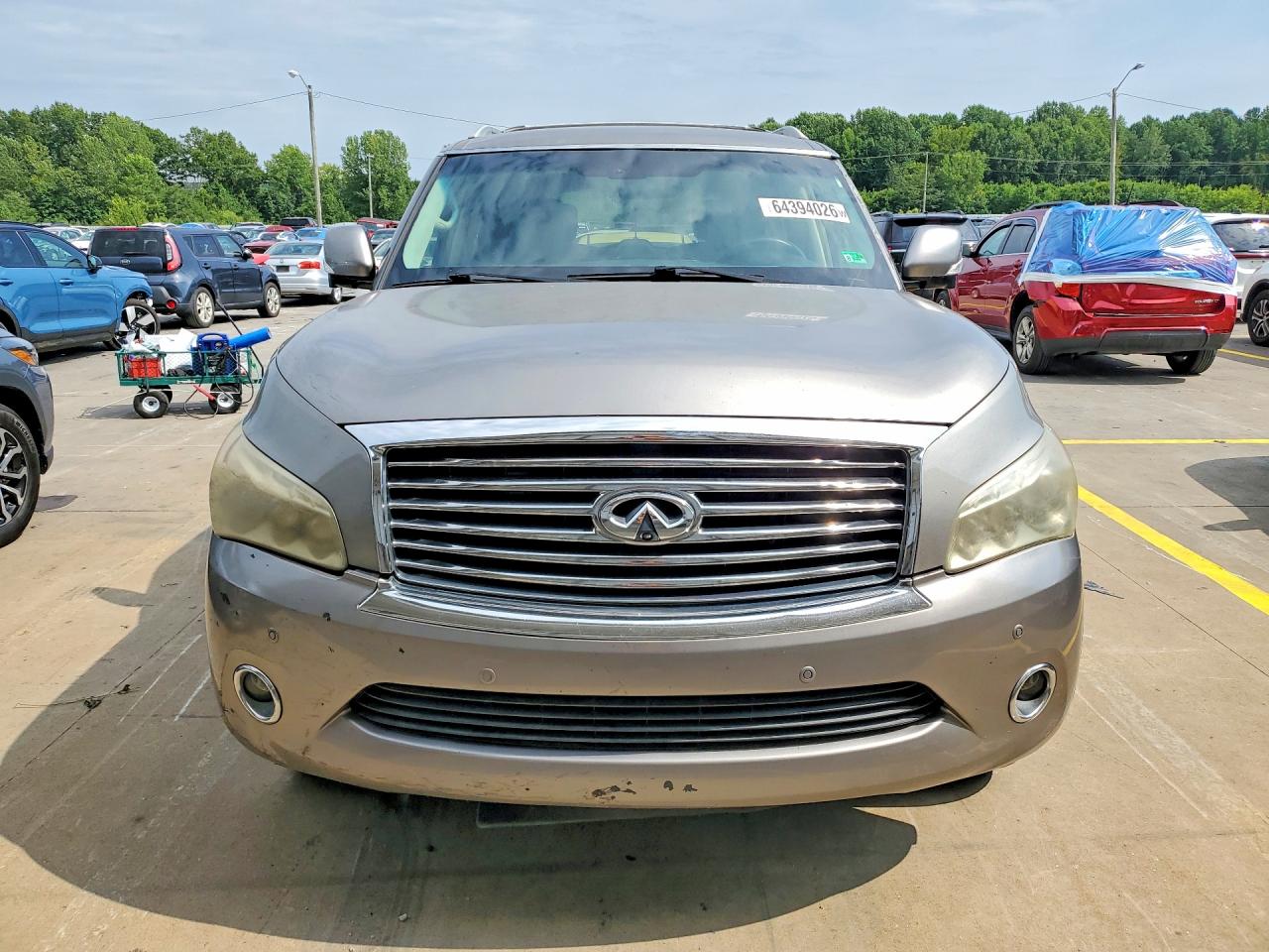 2014 Infiniti Qx80 Base Gray vin: JN8AZ2NF9E9553630