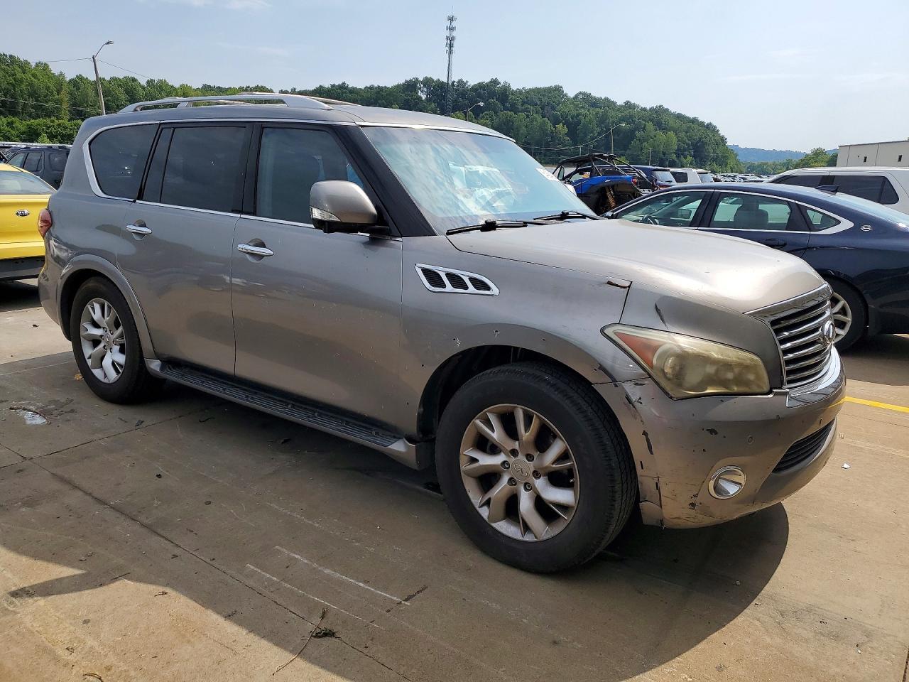 2014 Infiniti Qx80 Base Gray vin: JN8AZ2NF9E9553630