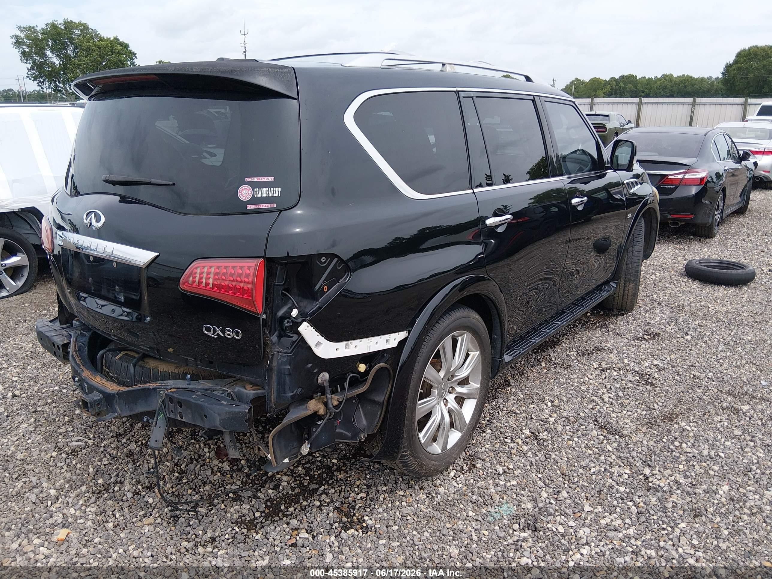2014 Infiniti Qx80 Black vin: JN8AZ2NF9E9555328