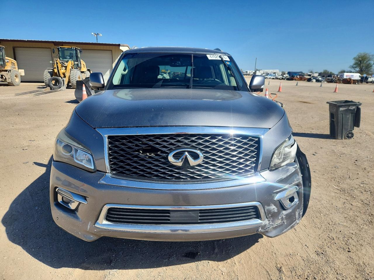 2015 Infiniti Qx80 Base Gray vin: JN8AZ2NF9F9571630