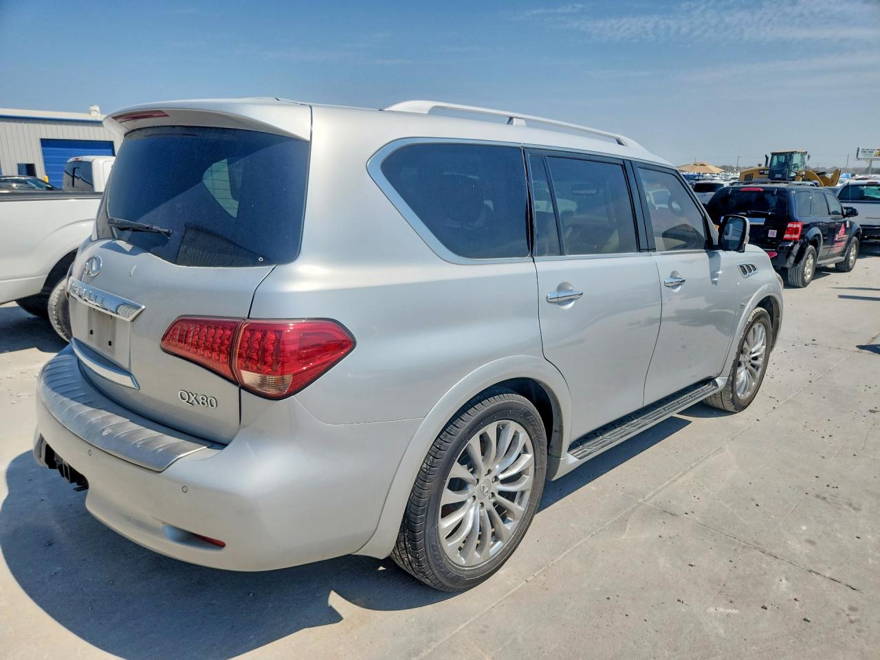 2015 Infiniti Qx80 Base Silver vin: JN8AZ2NF9F9574110