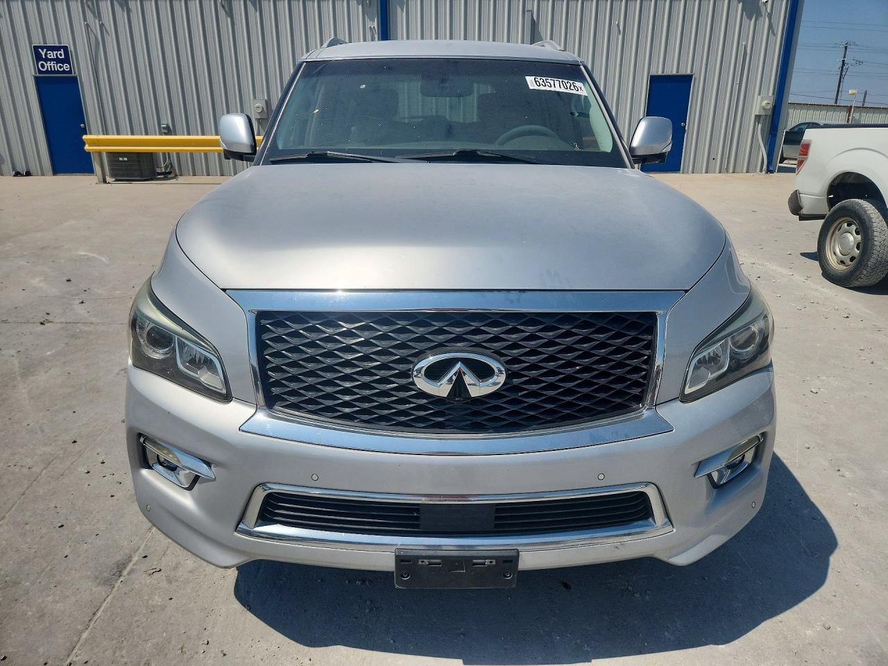 2015 Infiniti Qx80 Base Silver vin: JN8AZ2NF9F9574110