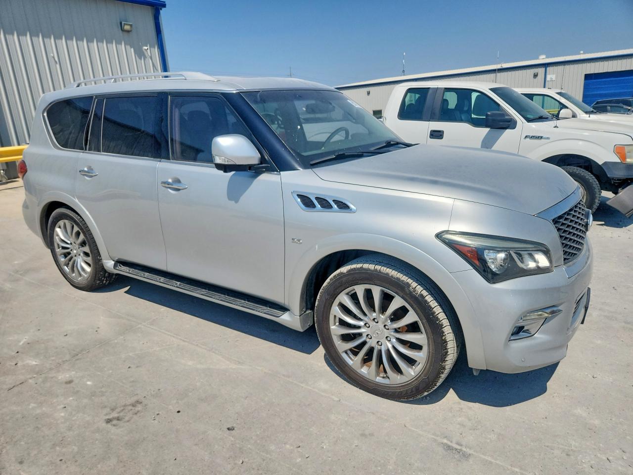 2015 Infiniti Qx80 Base Silver vin: JN8AZ2NF9F9574110