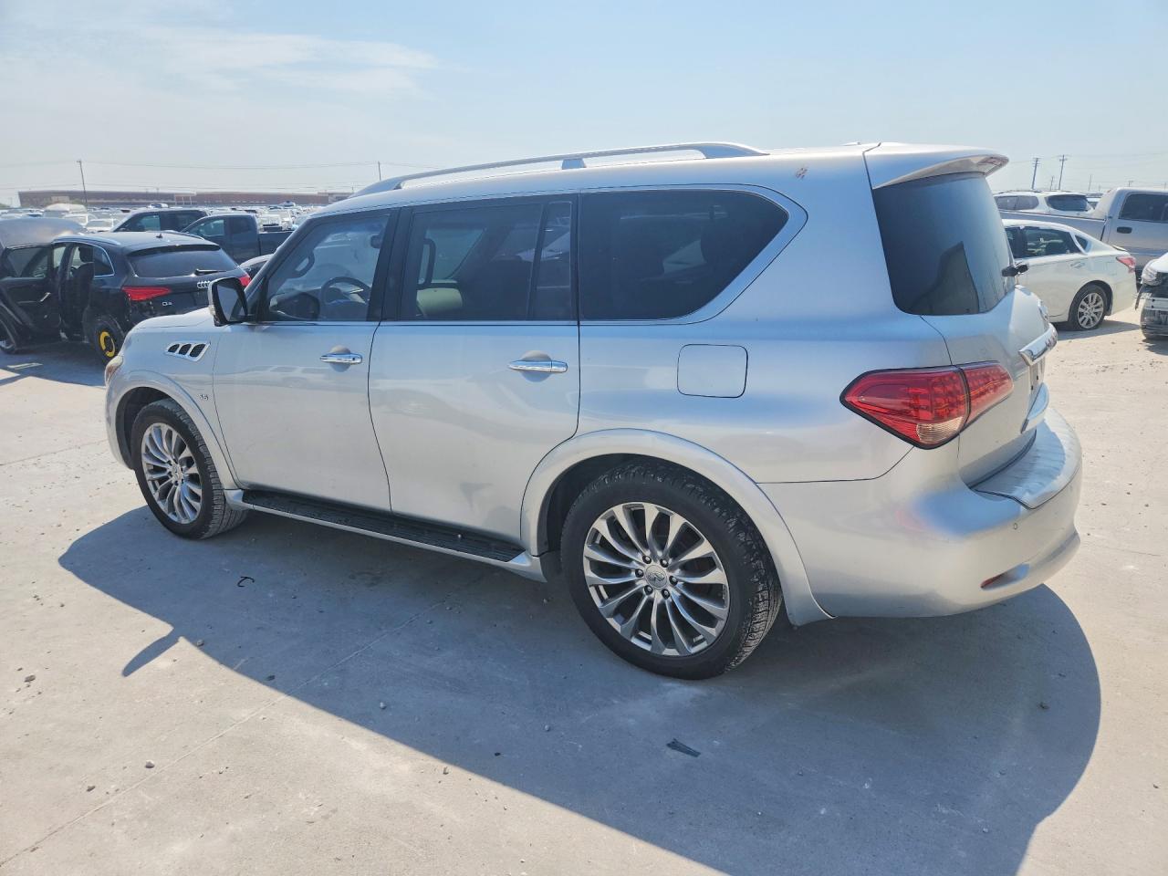 2015 Infiniti Qx80 Base Silver vin: JN8AZ2NF9F9574110