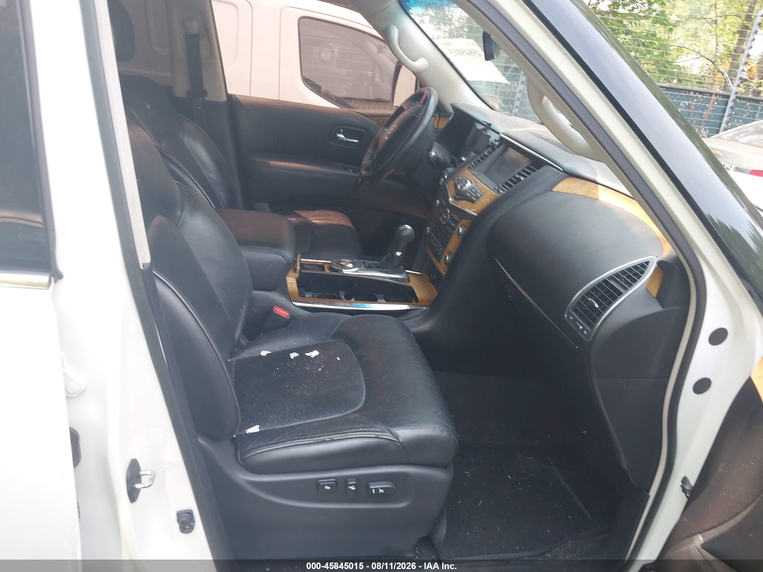 2014 Infiniti Qx80   White vin: JN8AZ2NFXE9551532