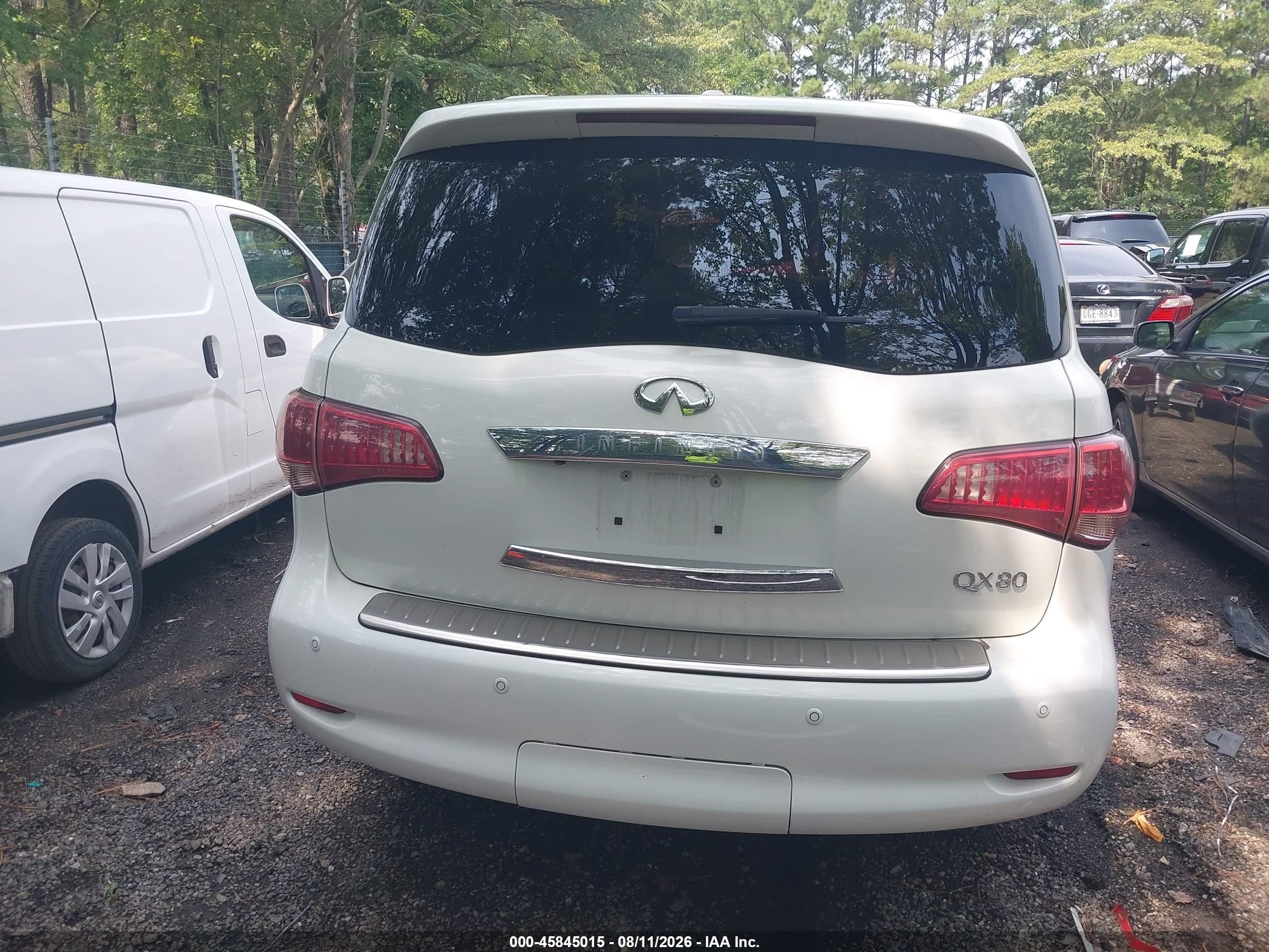2014 Infiniti Qx80   White vin: JN8AZ2NFXE9551532
