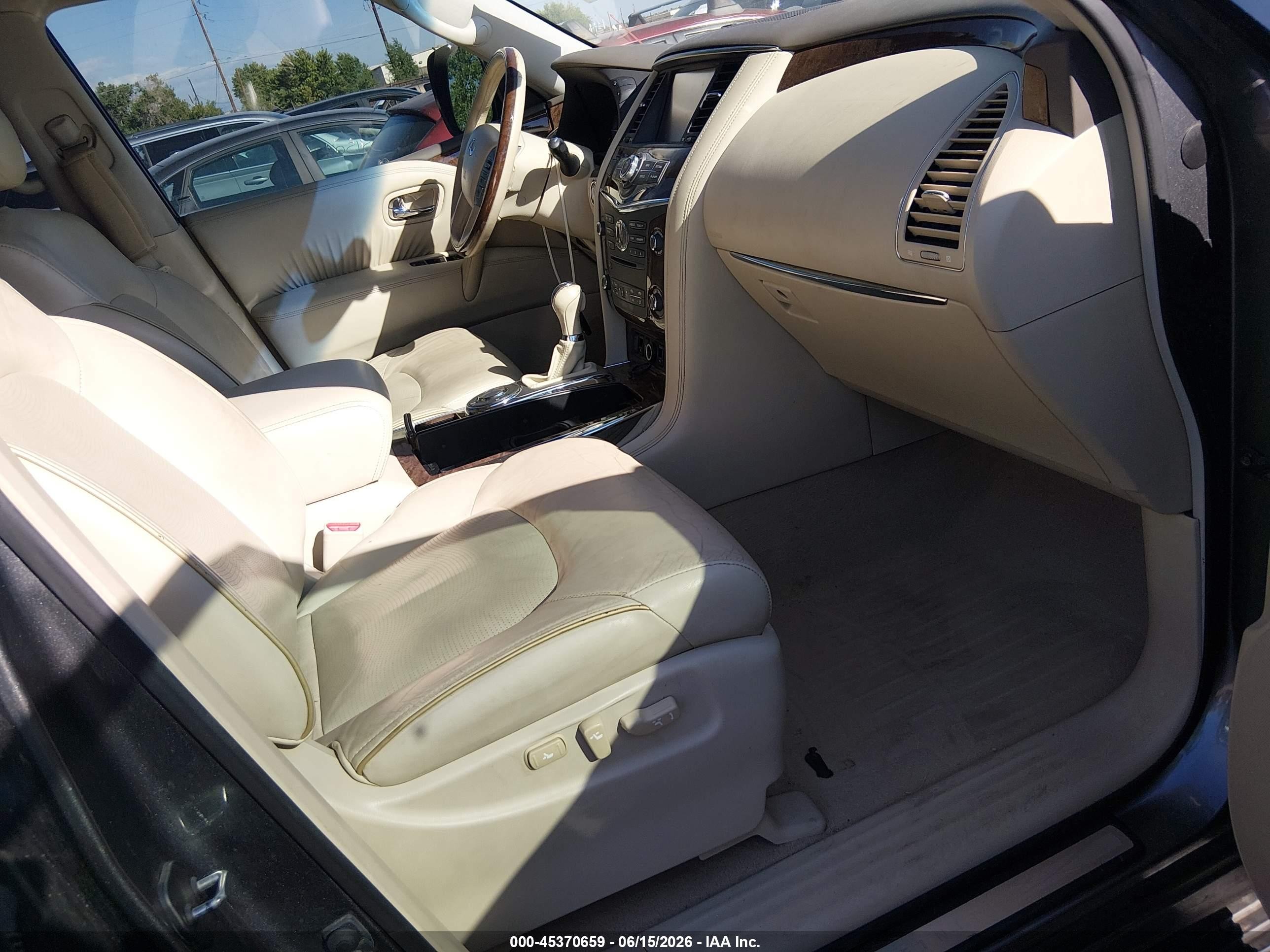 2015 Infiniti Qx80   Gray vin: JN8AZ2NFXF9572463