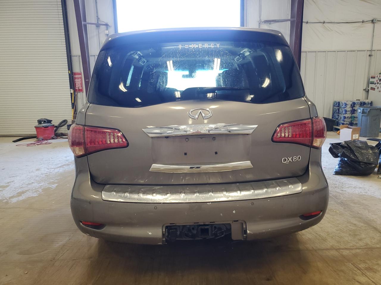 2015 Infiniti Qx80 Base Gray vin: JN8AZ2NFXF9573192 Damage: Rear Bumper Center Molding, Missing, Replacement Required