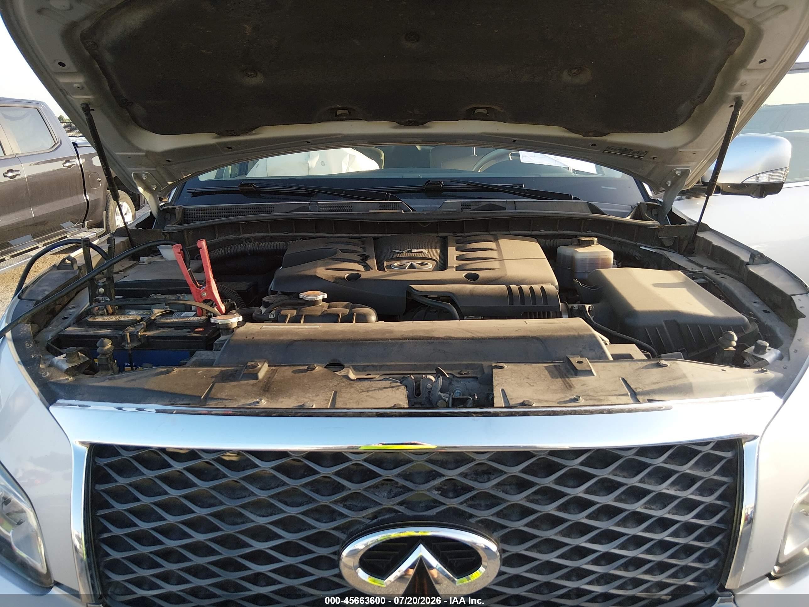 2015 Infiniti Qx80 Silver vin: JN8AZ2NFXF9573810