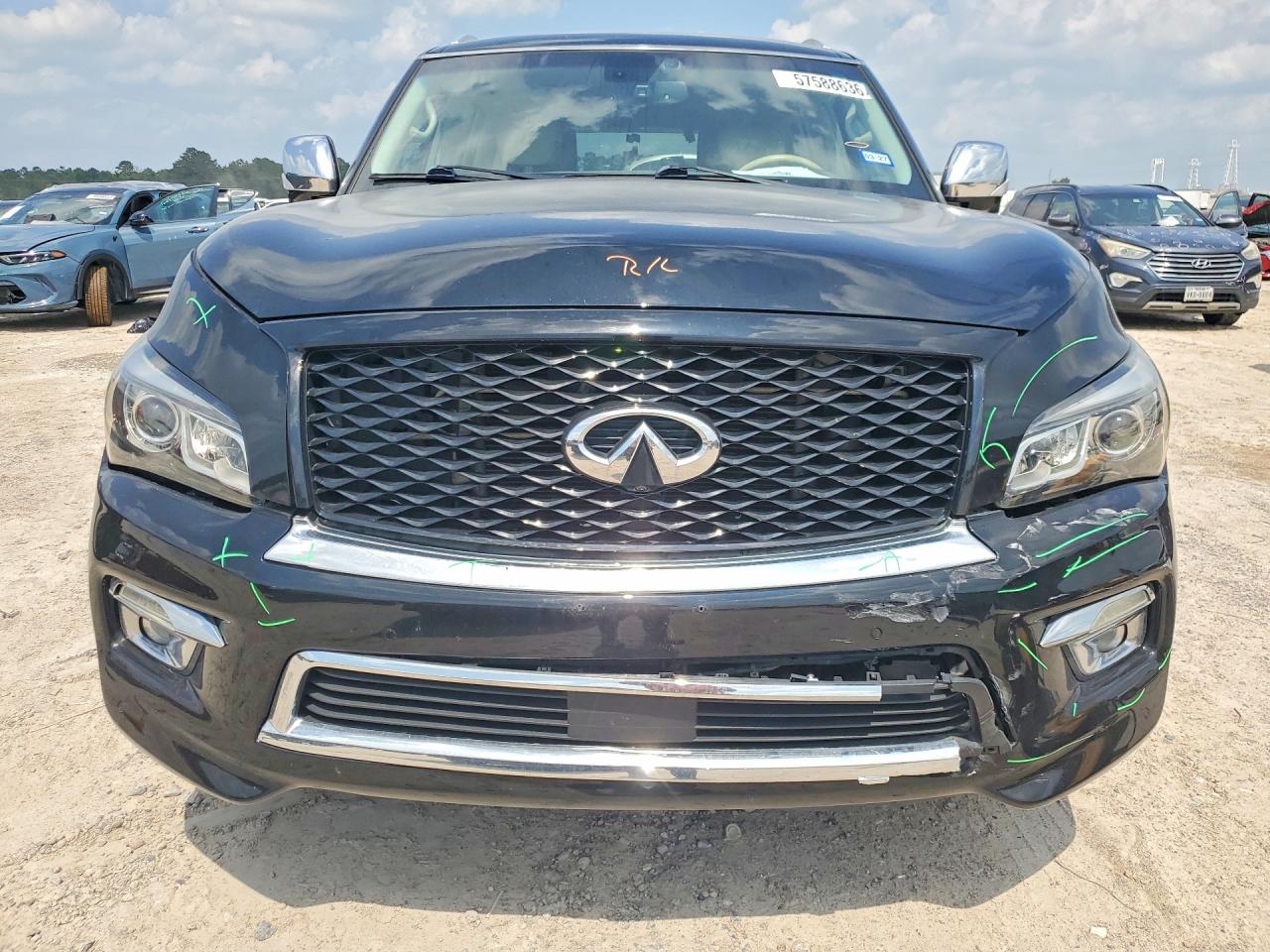 2015 Infiniti Qx80 Base Black vin: JN8AZ2NFXF9574360