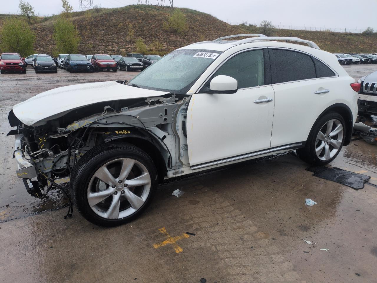 2012 Infiniti Fx50  White vin: JN8BS1MW0CM180251