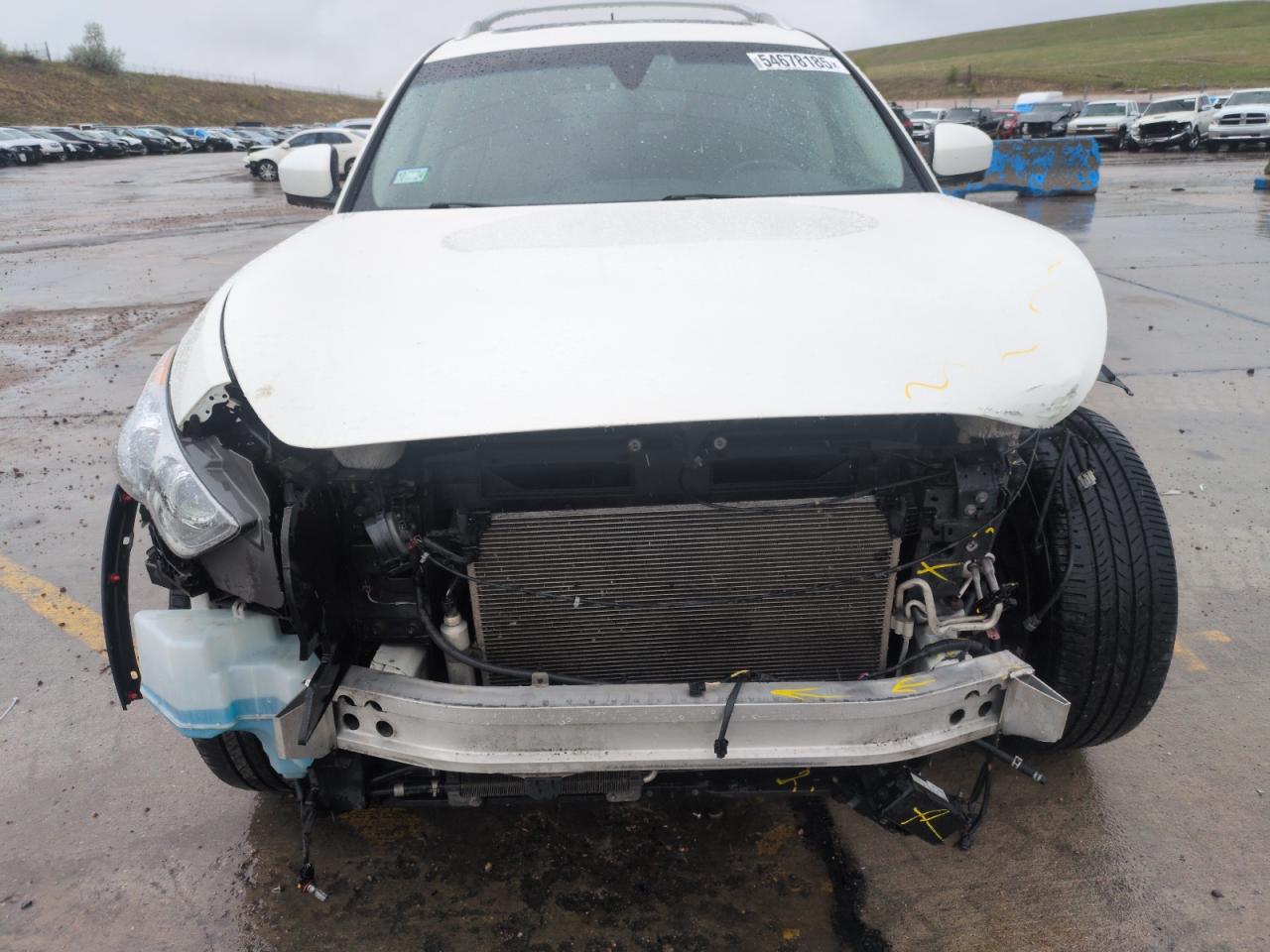 2012 Infiniti Fx50  White vin: JN8BS1MW0CM180251