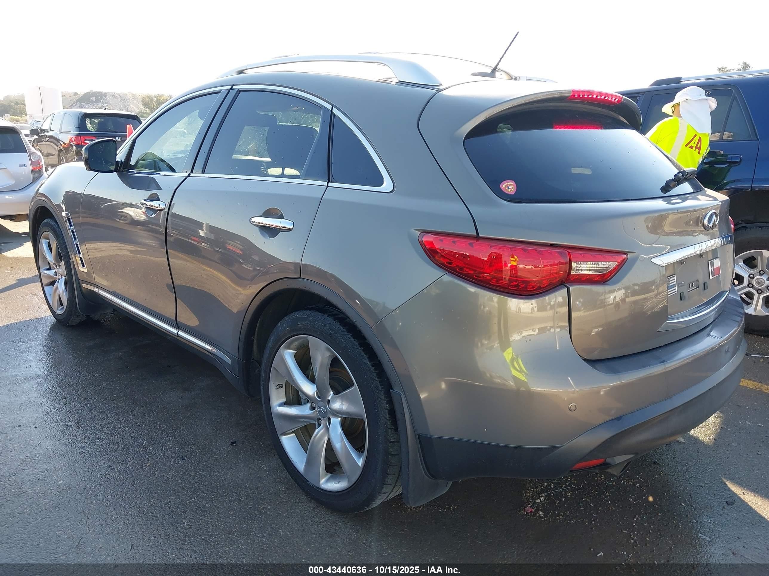 2012 Infiniti Fx50   Silver vin: JN8BS1MW1CM180128