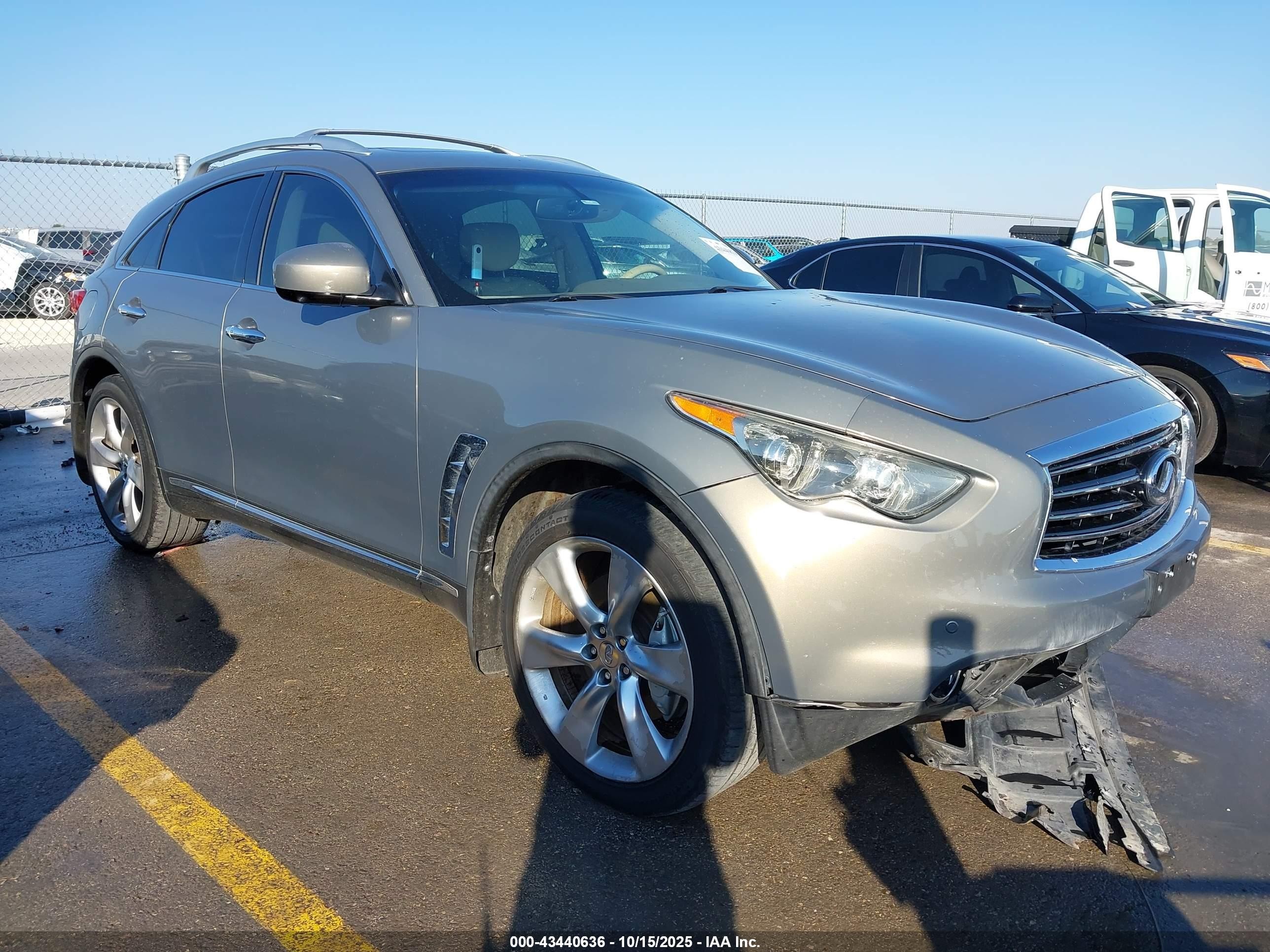 2012 Infiniti Fx50   Silver vin: JN8BS1MW1CM180128