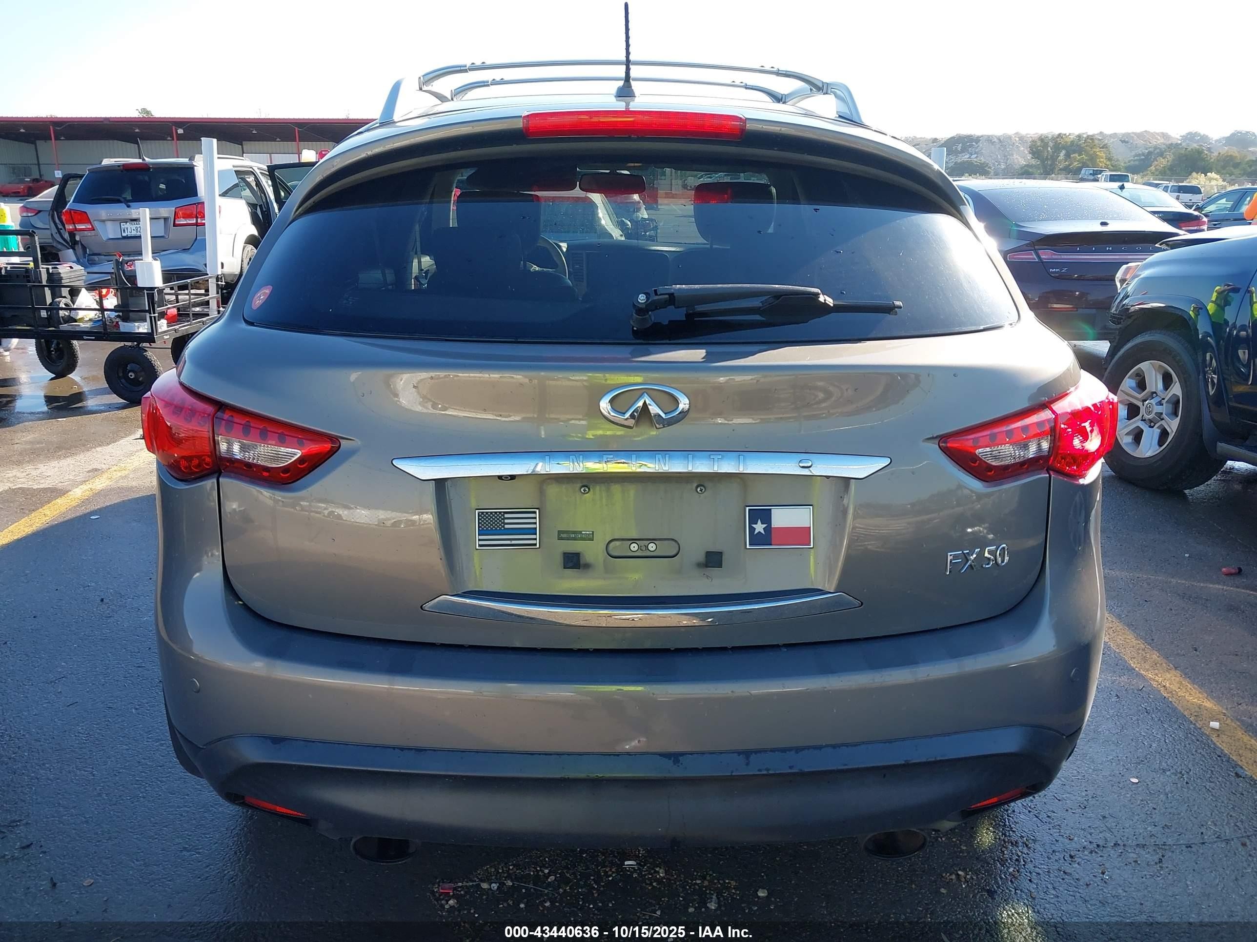 2012 Infiniti Fx50   Silver vin: JN8BS1MW1CM180128