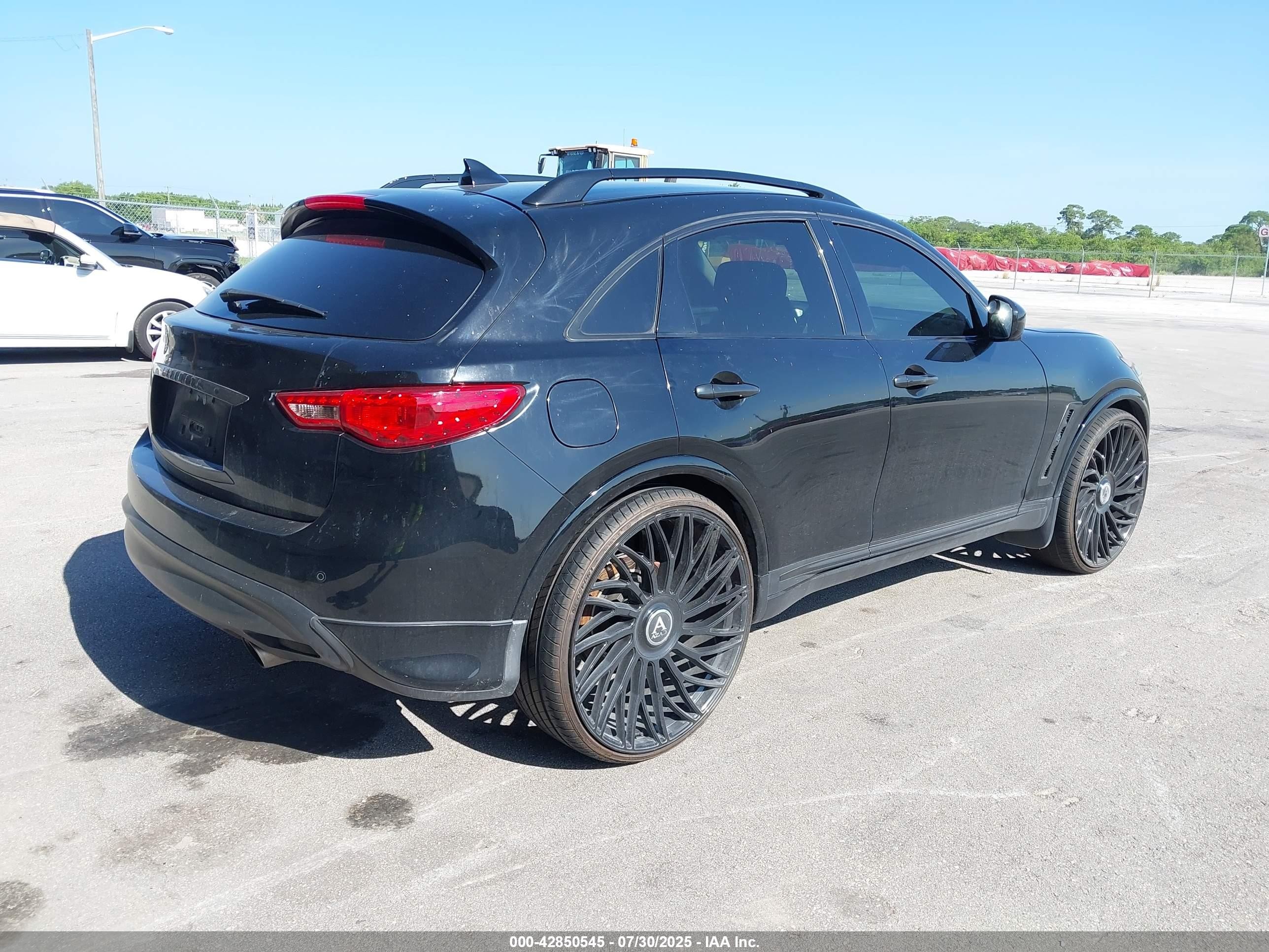 2012 Infiniti Fx50   Black vin: JN8BS1MW7CM180103