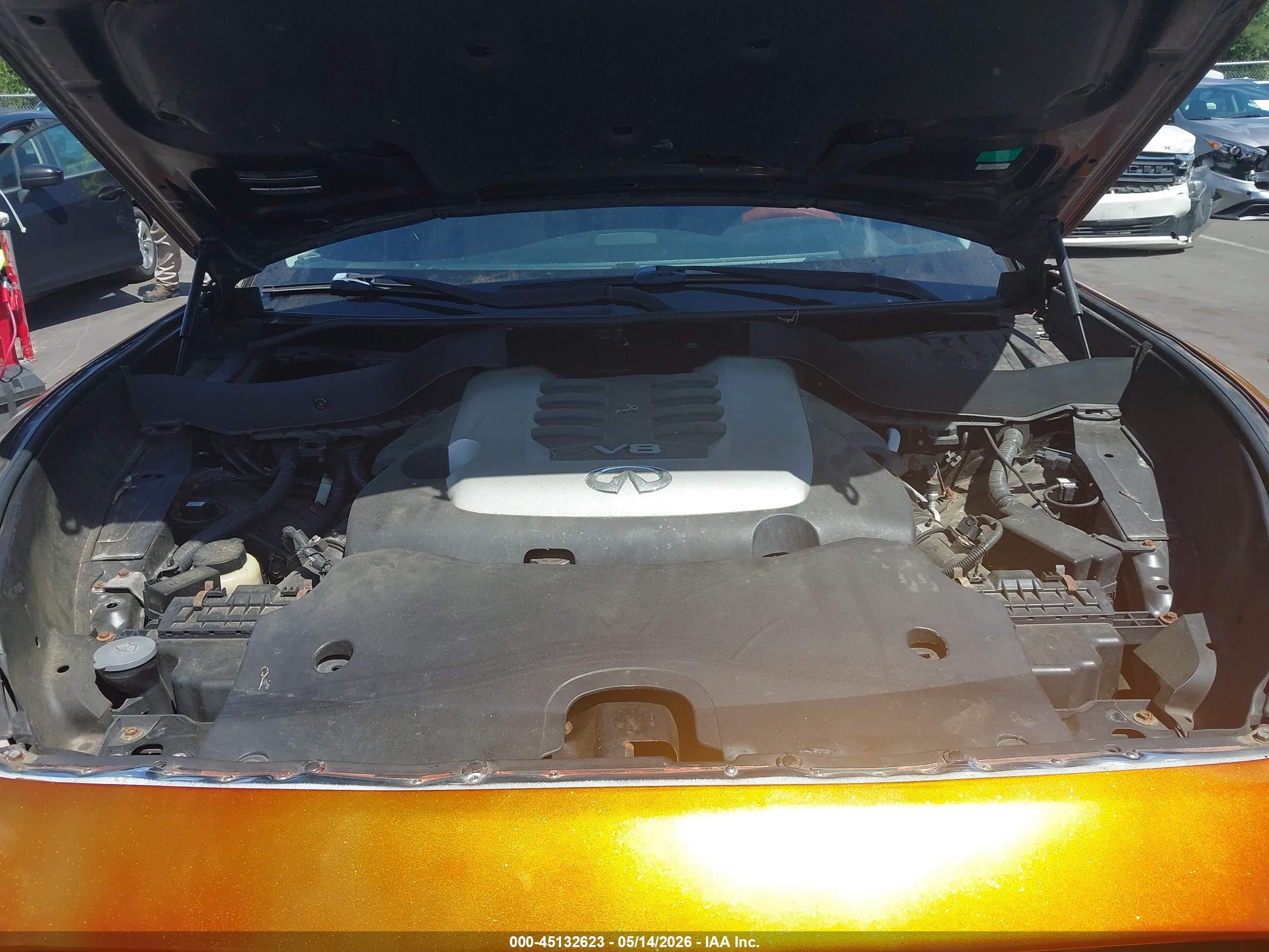 2011 Infiniti Fx50   Orange vin: JN8BS1MW8BM170274