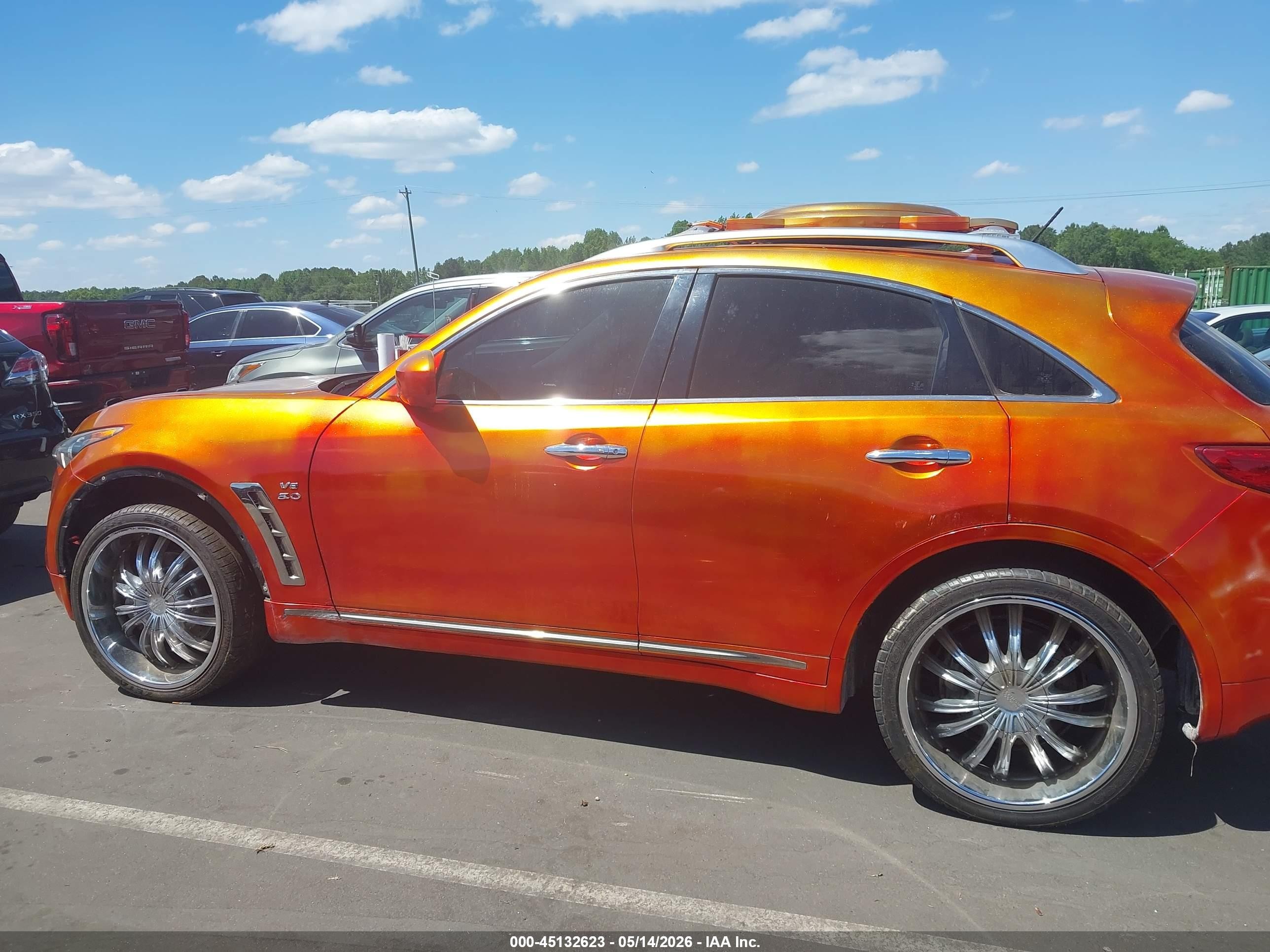 2011 Infiniti Fx50   Orange vin: JN8BS1MW8BM170274