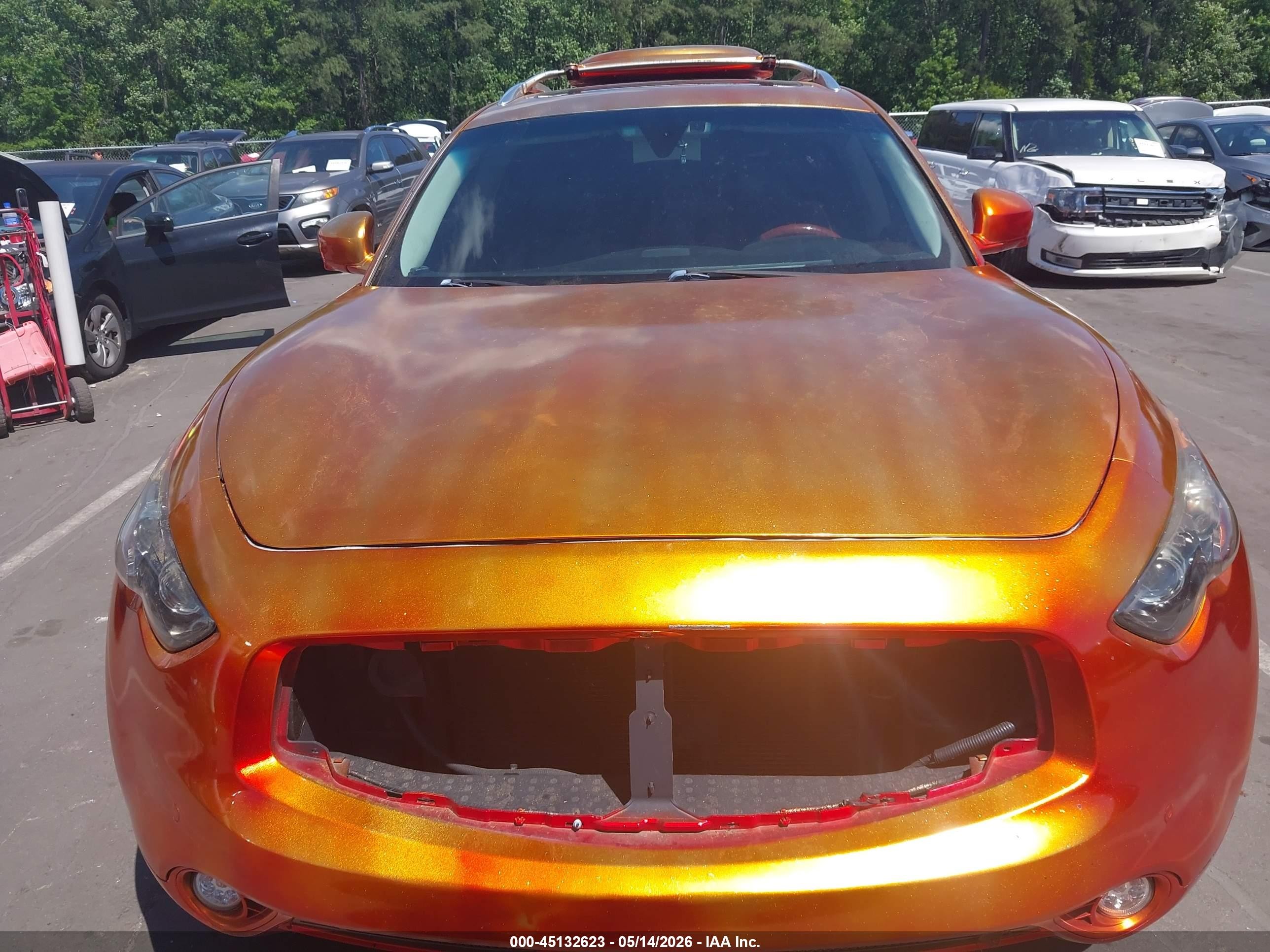 2011 Infiniti Fx50   Orange vin: JN8BS1MW8BM170274