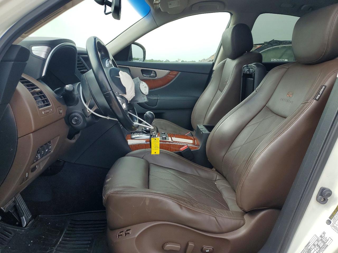 2012 Infiniti Fx50 Base White vin: JN8BS1MW8CM180398