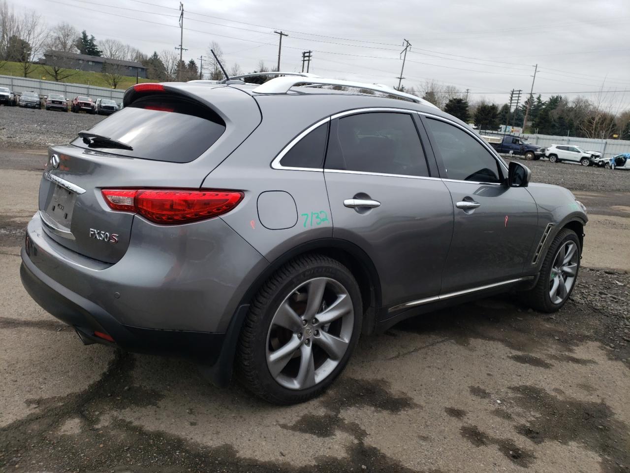 2012 Infiniti Fx50  Silver vin: JN8BS1MW9CM180314