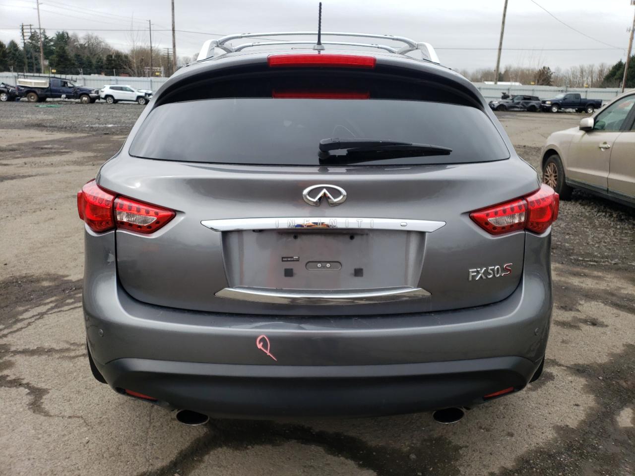 2012 Infiniti Fx50  Silver vin: JN8BS1MW9CM180314
