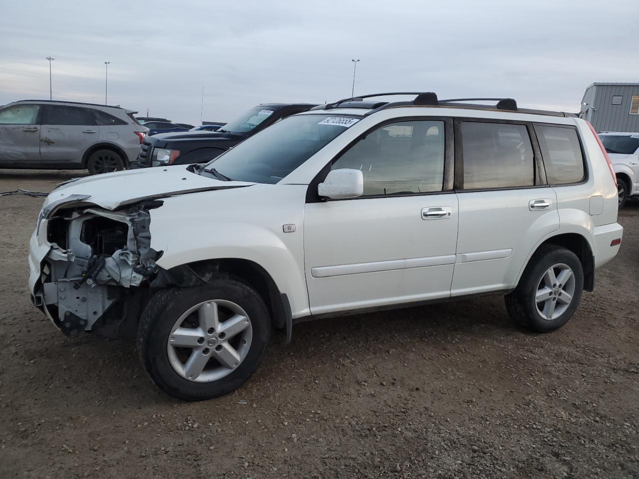 2006 Nissan X-trail Xe White vin: JN8BT08T56W101172