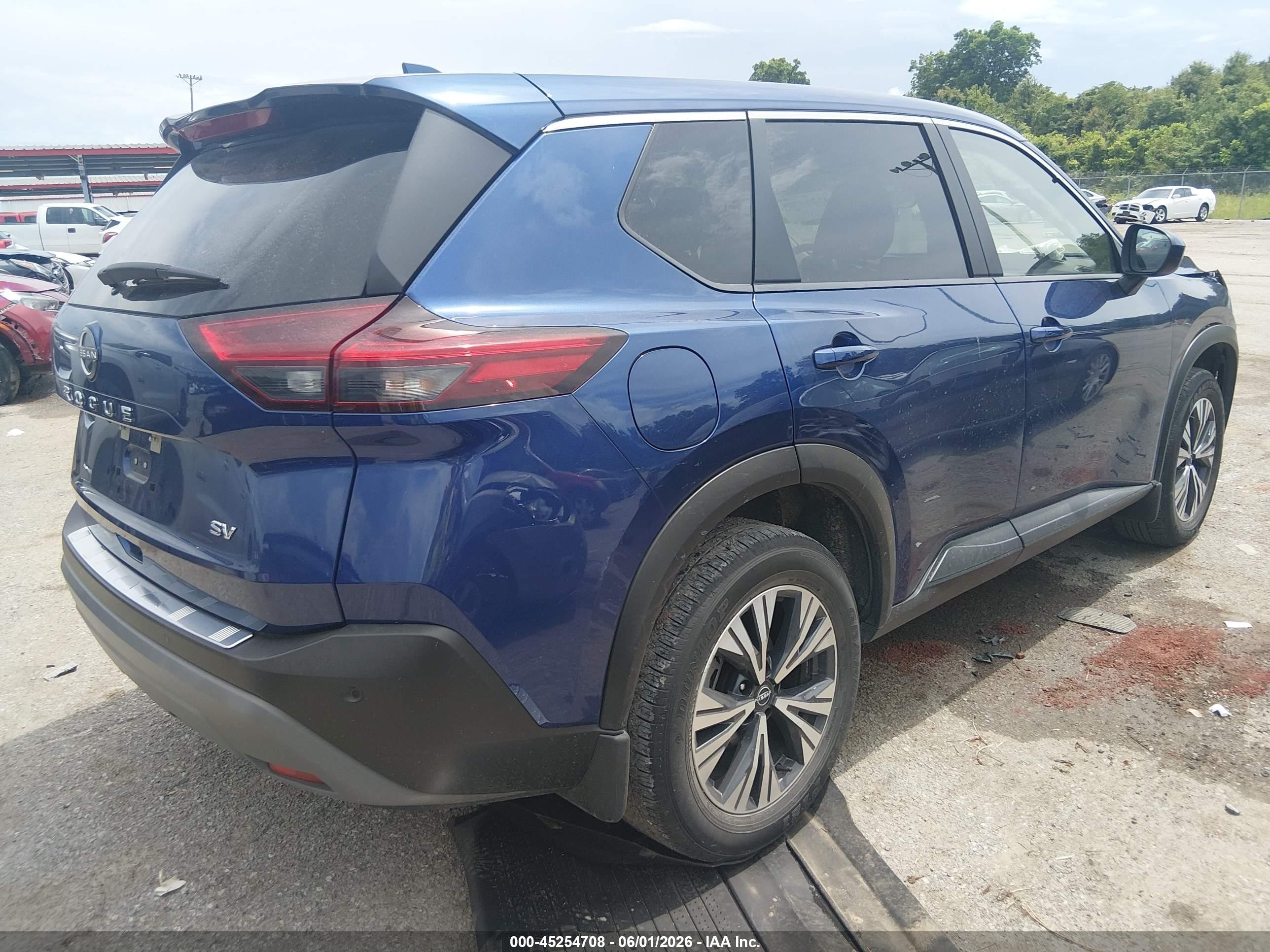 2023 Nissan Rogue Sv Fwd Blue vin: JN8BT3BA0PW437208