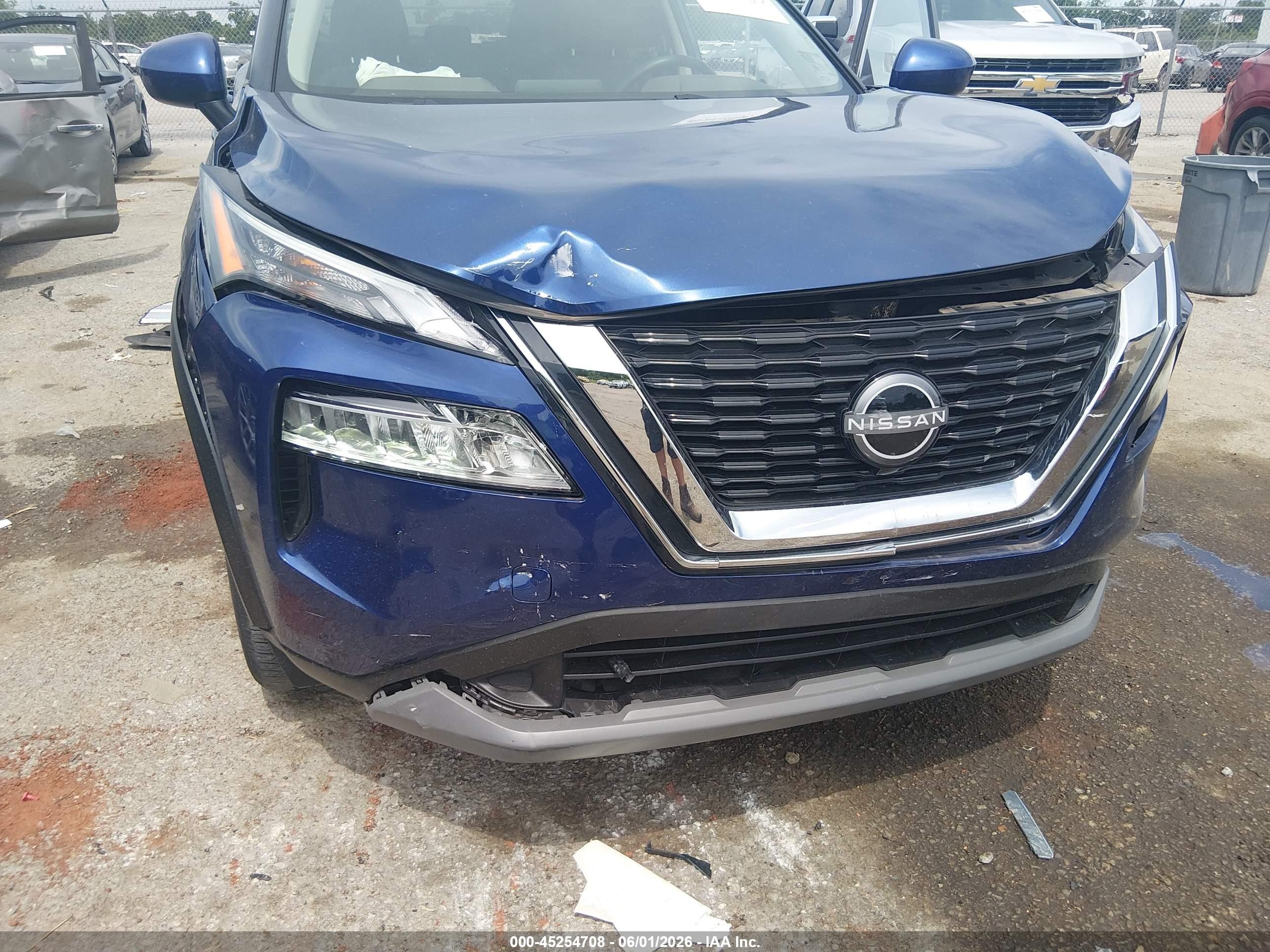 2023 Nissan Rogue Sv Fwd Blue vin: JN8BT3BA0PW437208