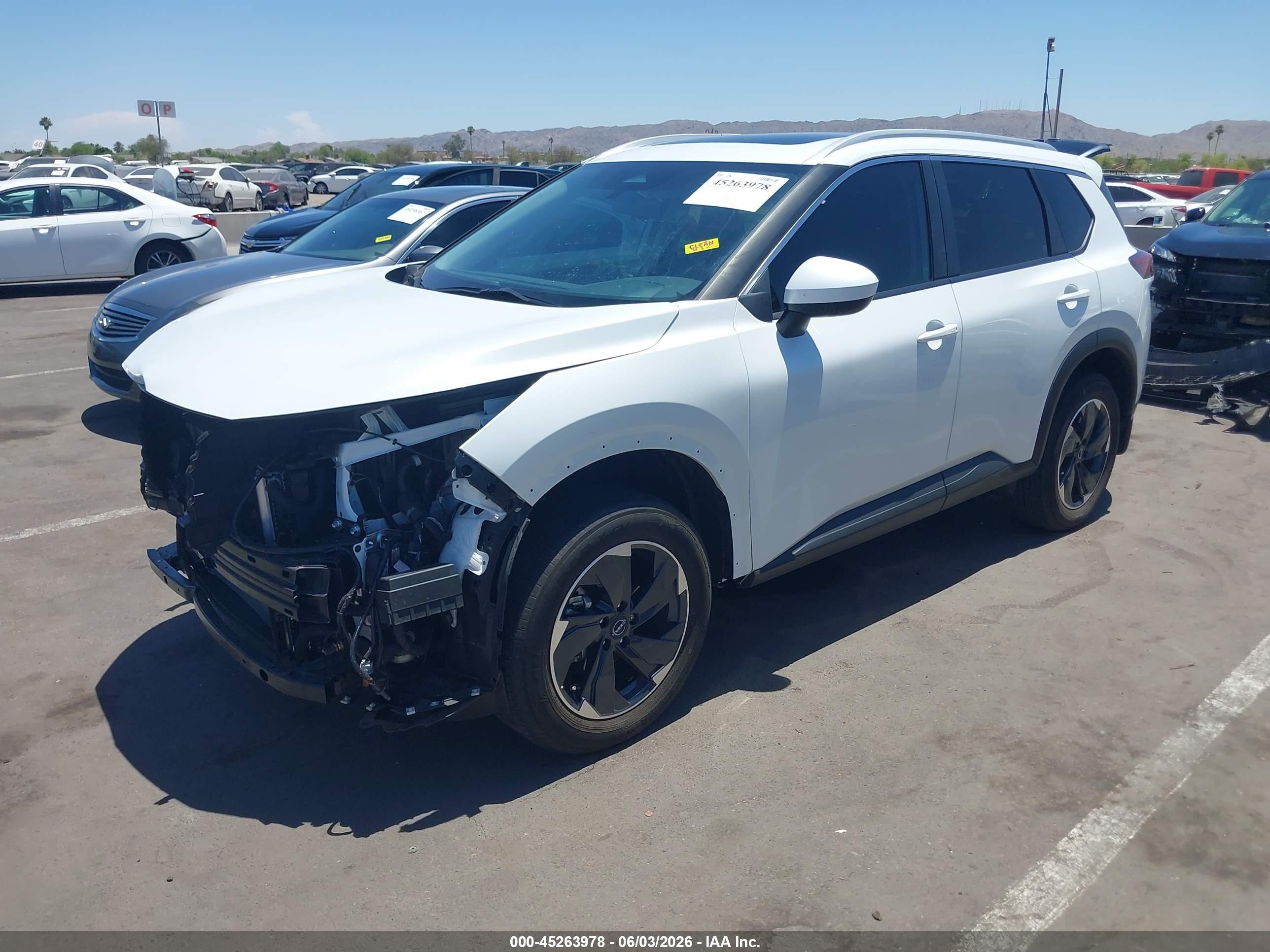 2024 Nissan Rogue Sv Fwd White vin: JN8BT3BA0RW359872