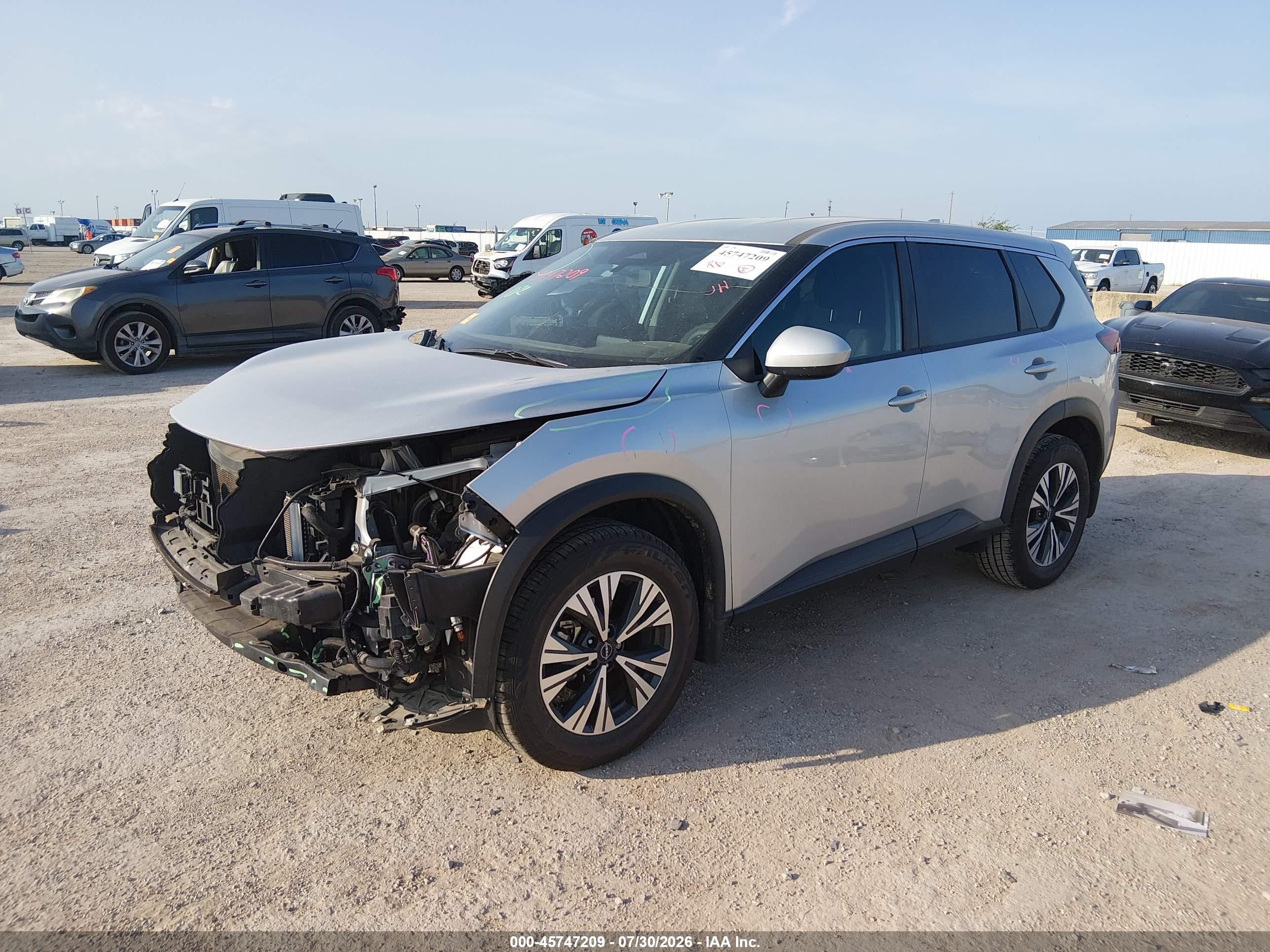 2023 Nissan Rogue Sv Fwd Silver vin: JN8BT3BA3PW416286