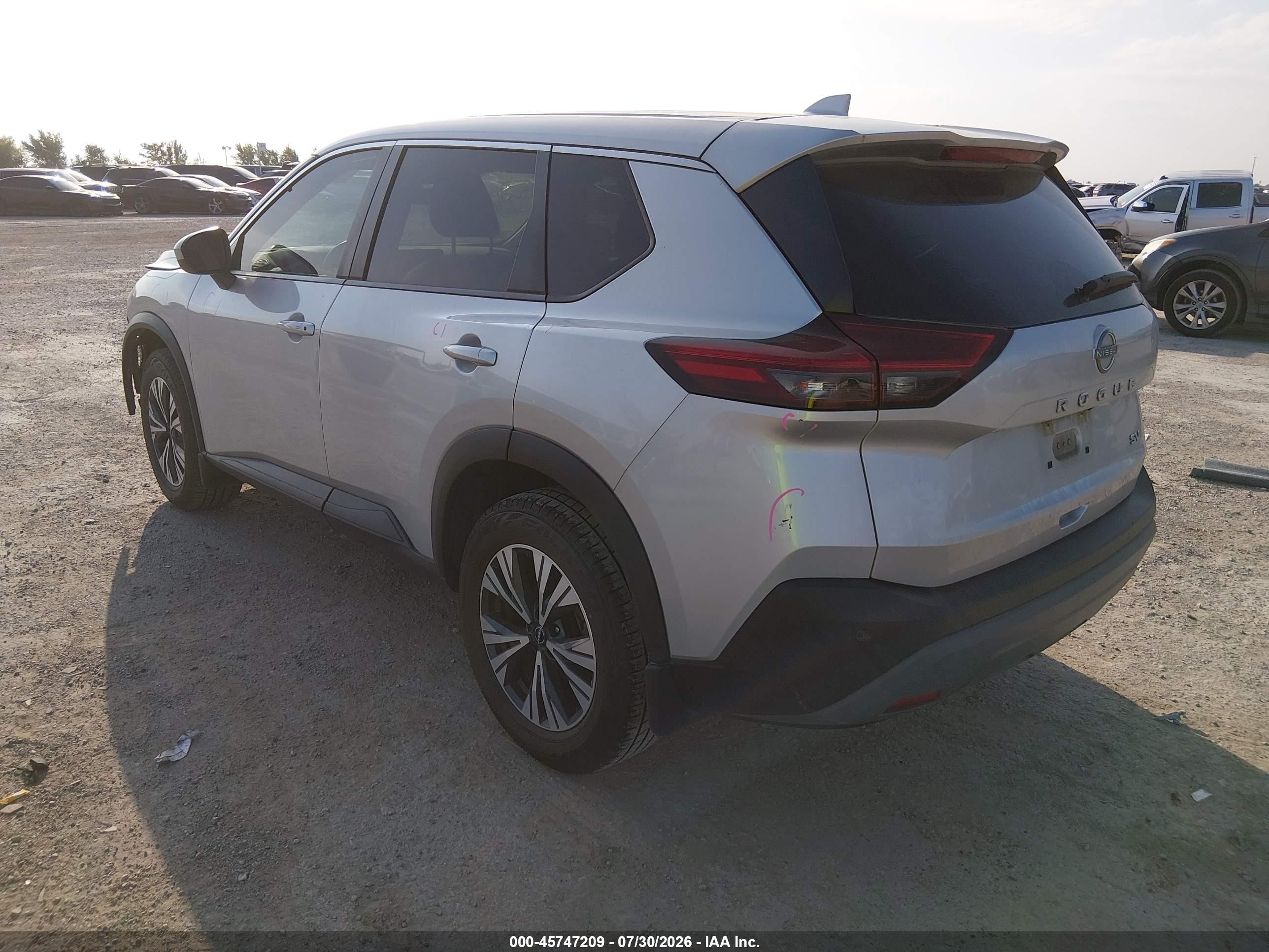 2023 Nissan Rogue Sv Fwd Silver vin: JN8BT3BA3PW416286
