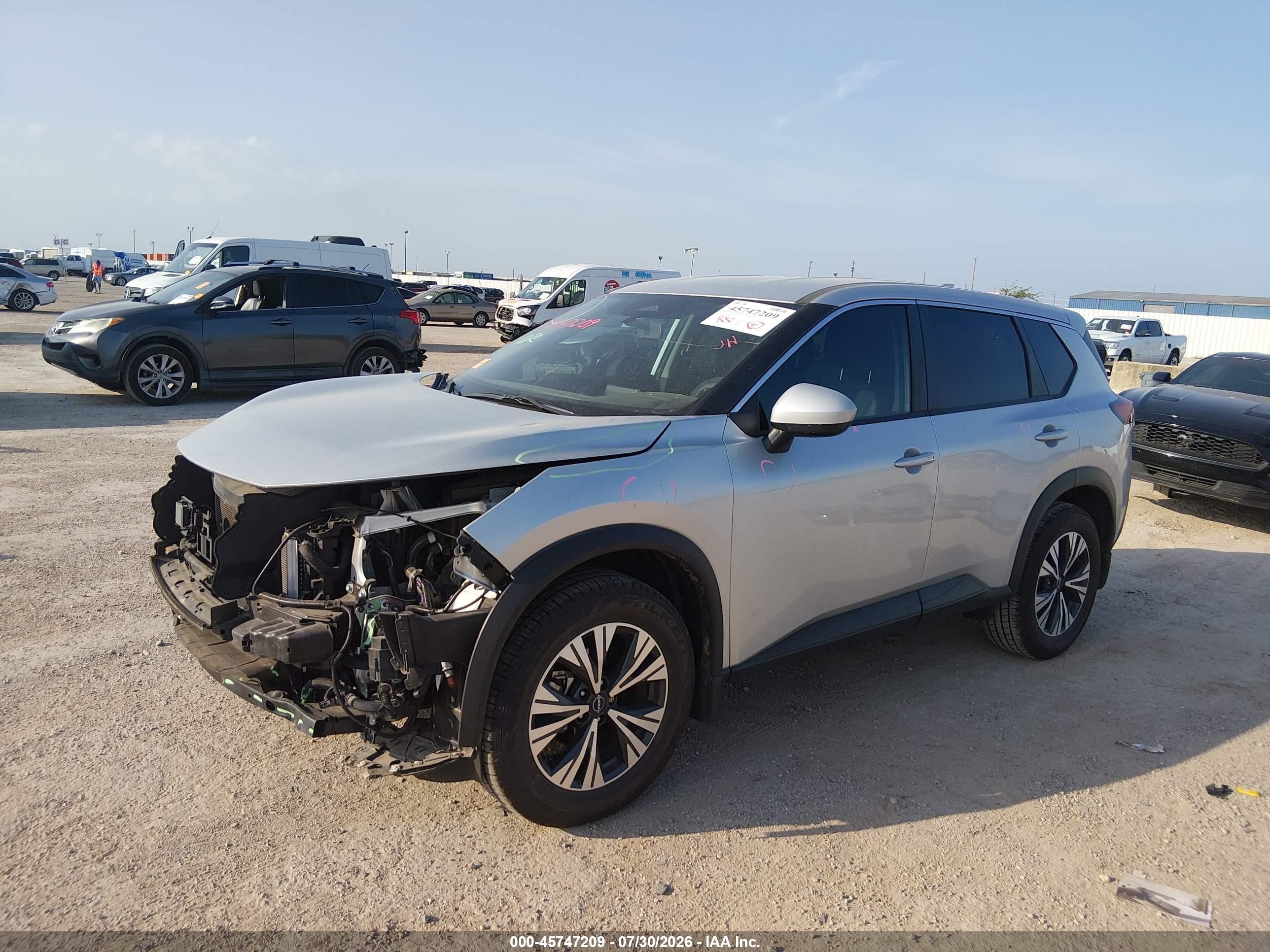2023 Nissan Rogue Sv Fwd Silver vin: JN8BT3BA3PW416286